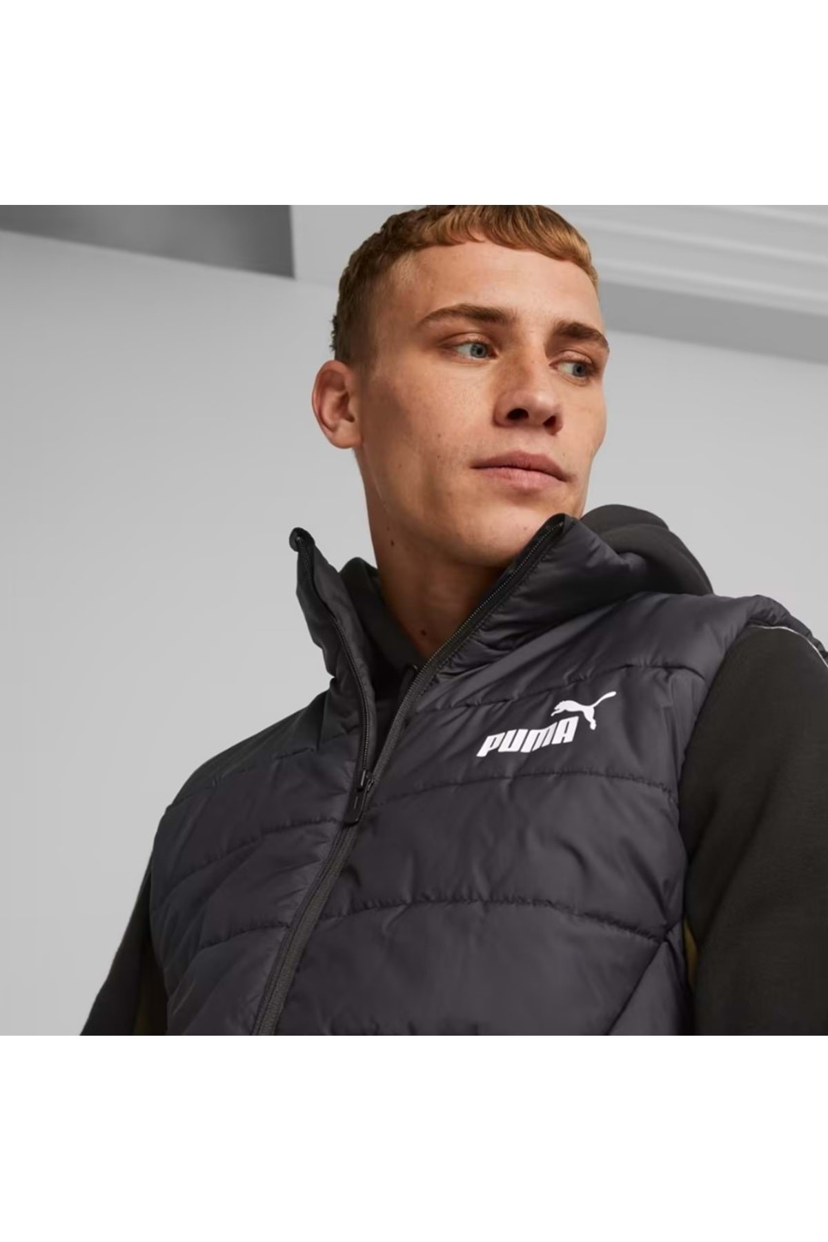 Puma  Essential Padded Vest 848939-01 Erkek Günlük Stil Ceket Erkek Yelek SİYAH - Görsel 5