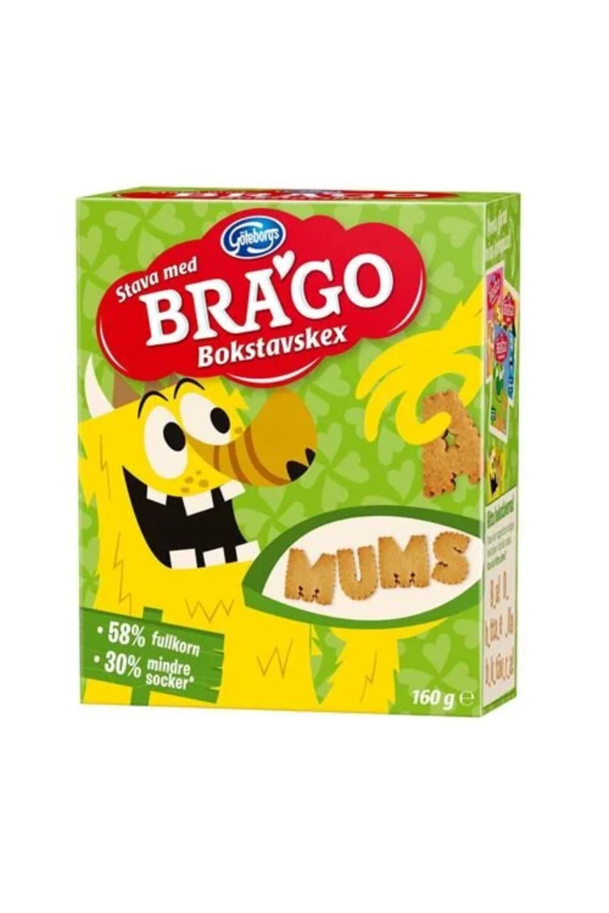 Brago harf şekilli bisküvi, 160 gr