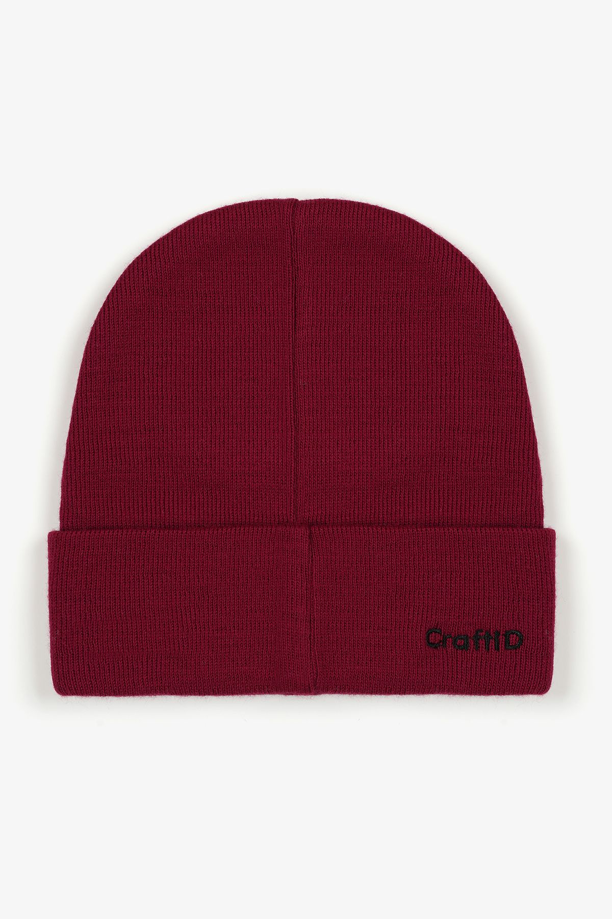 CraftID-Panther with Glasses Burgundy 100% Acrylic Unisex Beanie with Interchangeable Patch 2