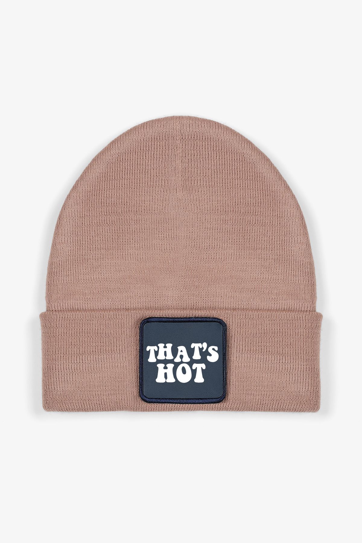 CraftID That's Hot Değiştirilebilir Patchli Nude %100 Akrilik Unisex Bere