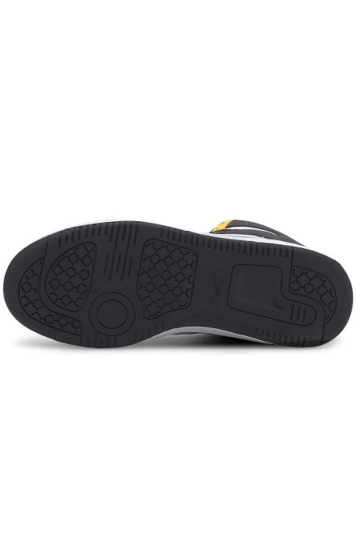 Puma Rebound Lay Up Sl Jr Mid 370486-12 Sneakers Boğazlı Unisex Spor Ayakkabı SİYAH-SARI görsel 6