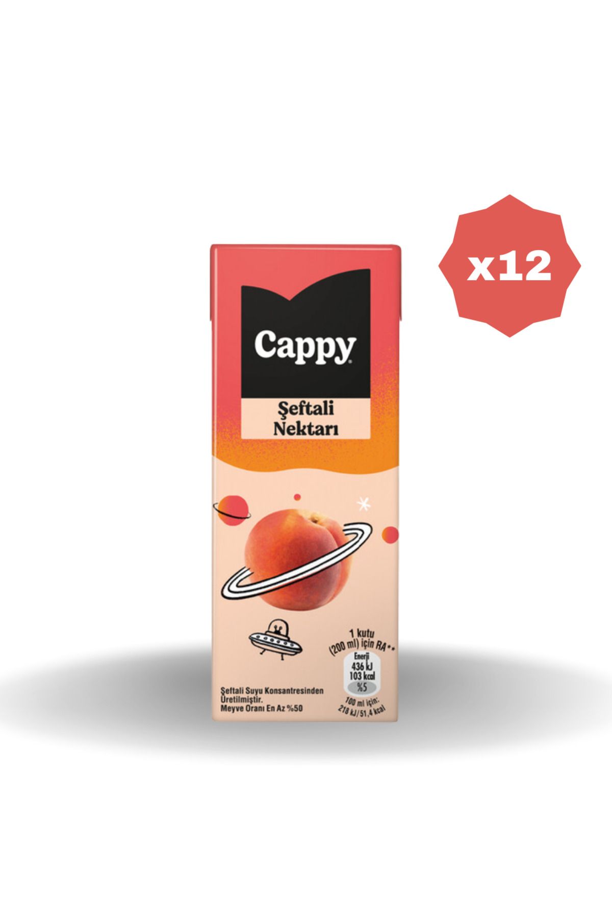 Cappy ŞEFTALİ MEYVE NEKTARI 200 ML - (12 ADET)