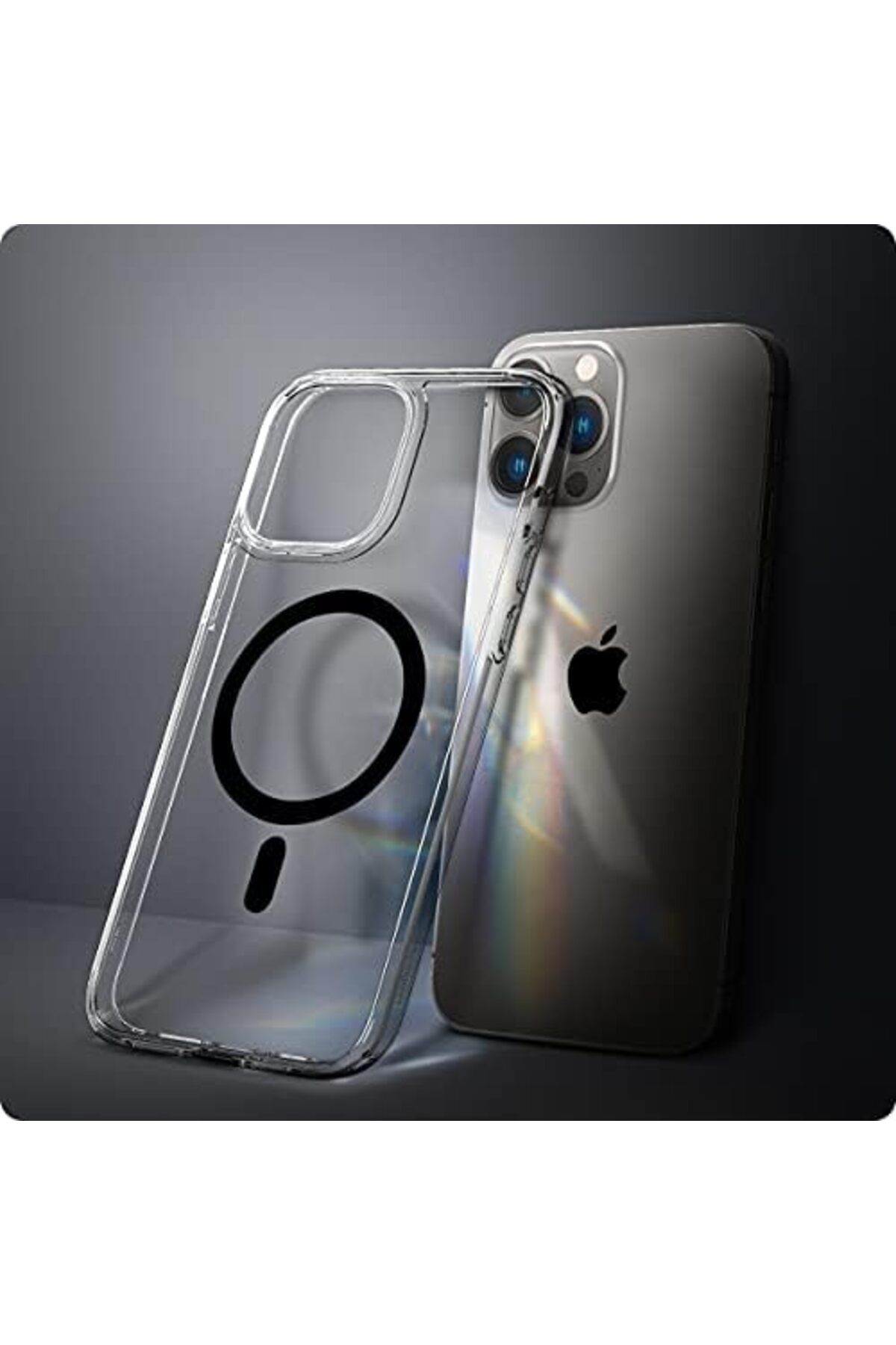 yenibagshop iPhone 13 Pro Kılıf Ultra Hybrid MagFit MagSafe özellikli Black - ACS03268