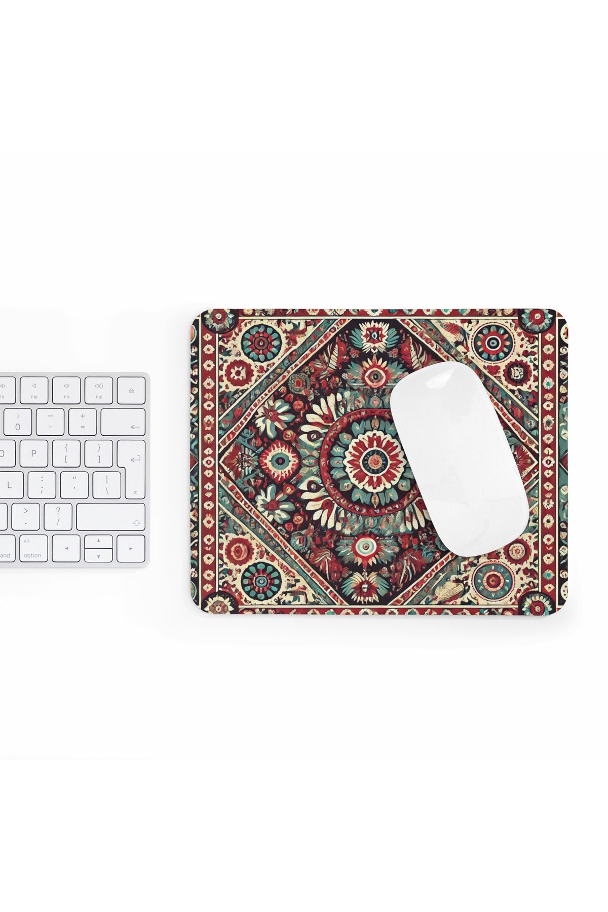 BASKIBAZAR Since 2020-Authentic Kilim Pattern Printed Rectangular Mousepad 3