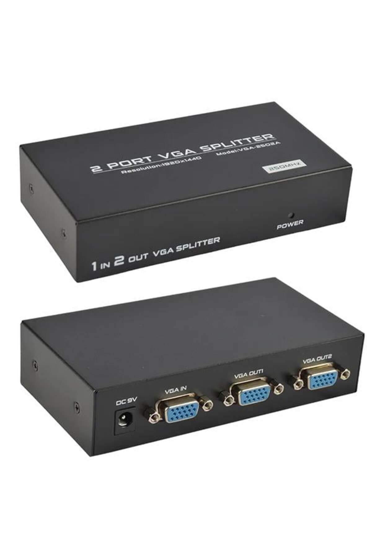 nazeninstoğu Power Pm-2502A 2 Port 250 Mhz 1920X1440 Vga Splitter Dağitici