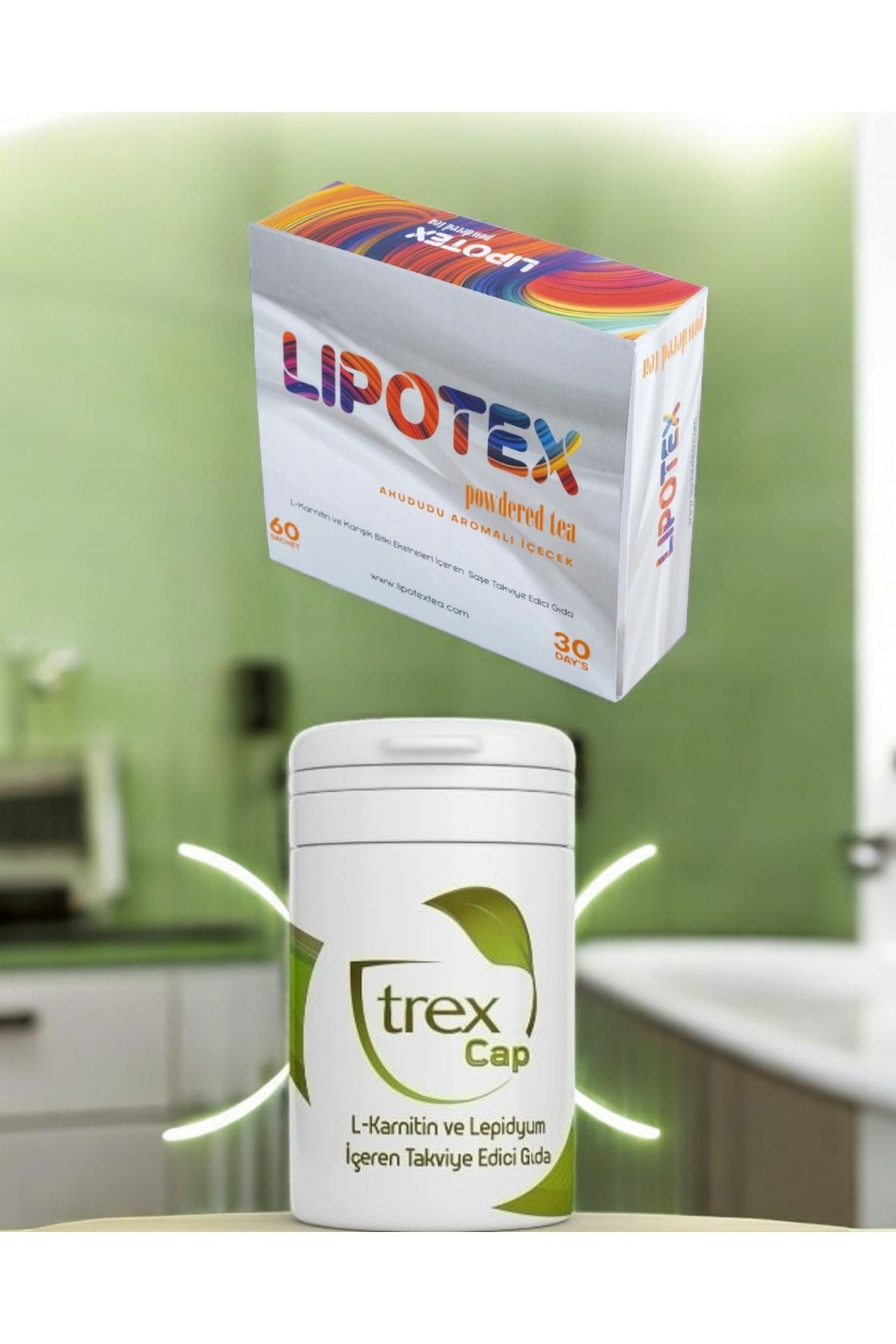 Lipotex Kilo Ve Yardımcı, Iştah Kesici, Detox Çayı Tea 60 Günlük