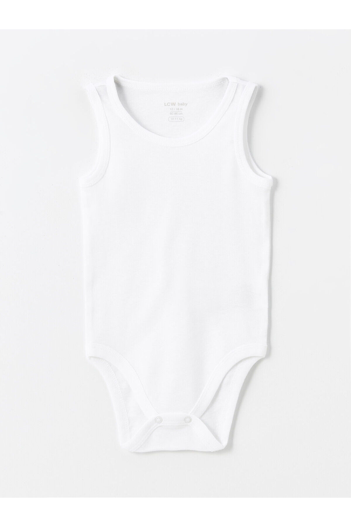 LC Waikiki Lcw Baby Bisiklet Yaka Basic Kız Bebek Çıtçıtlı Body 2'li (W4) fotoğrafı 3 (önizleme)