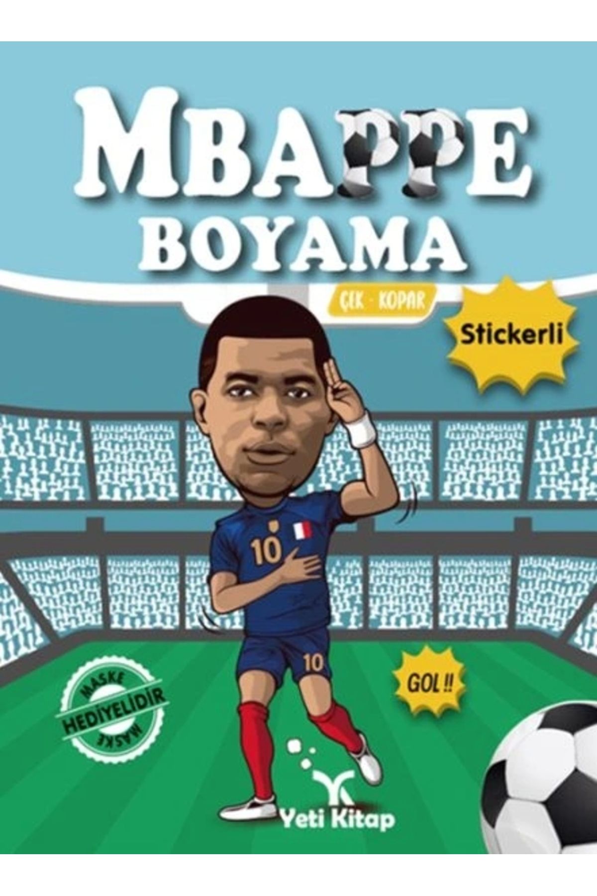 yeti kitap Mbappe Boyama Kitabı