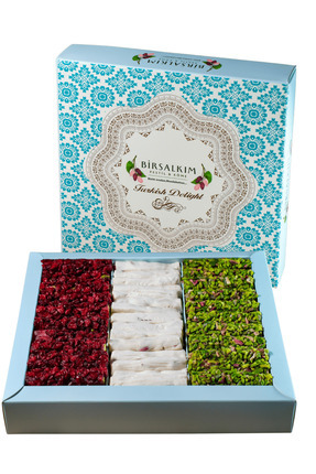 Birsalkım Antep Fıstığı, Zeriş ve Gül Sütlü Antep Fıstık Dolgulu Fitil Lokum ...