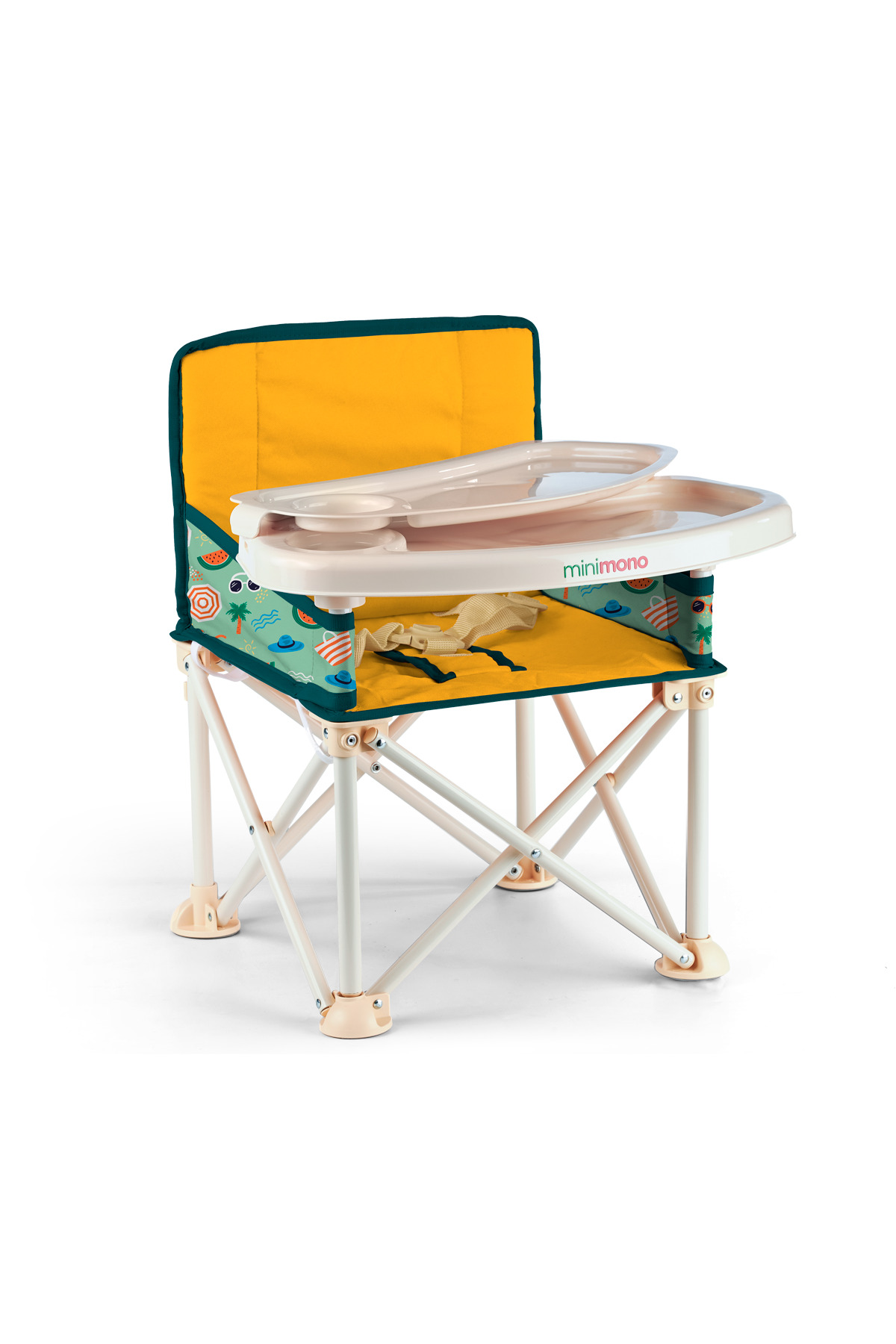 Minimono Plus 0-4 Yaş Portatif Katlanır Yükseltici Mama Sandalyesi Bebek Çocuk Kamp Sandalyesi fotoğrafı 5 (önizleme)