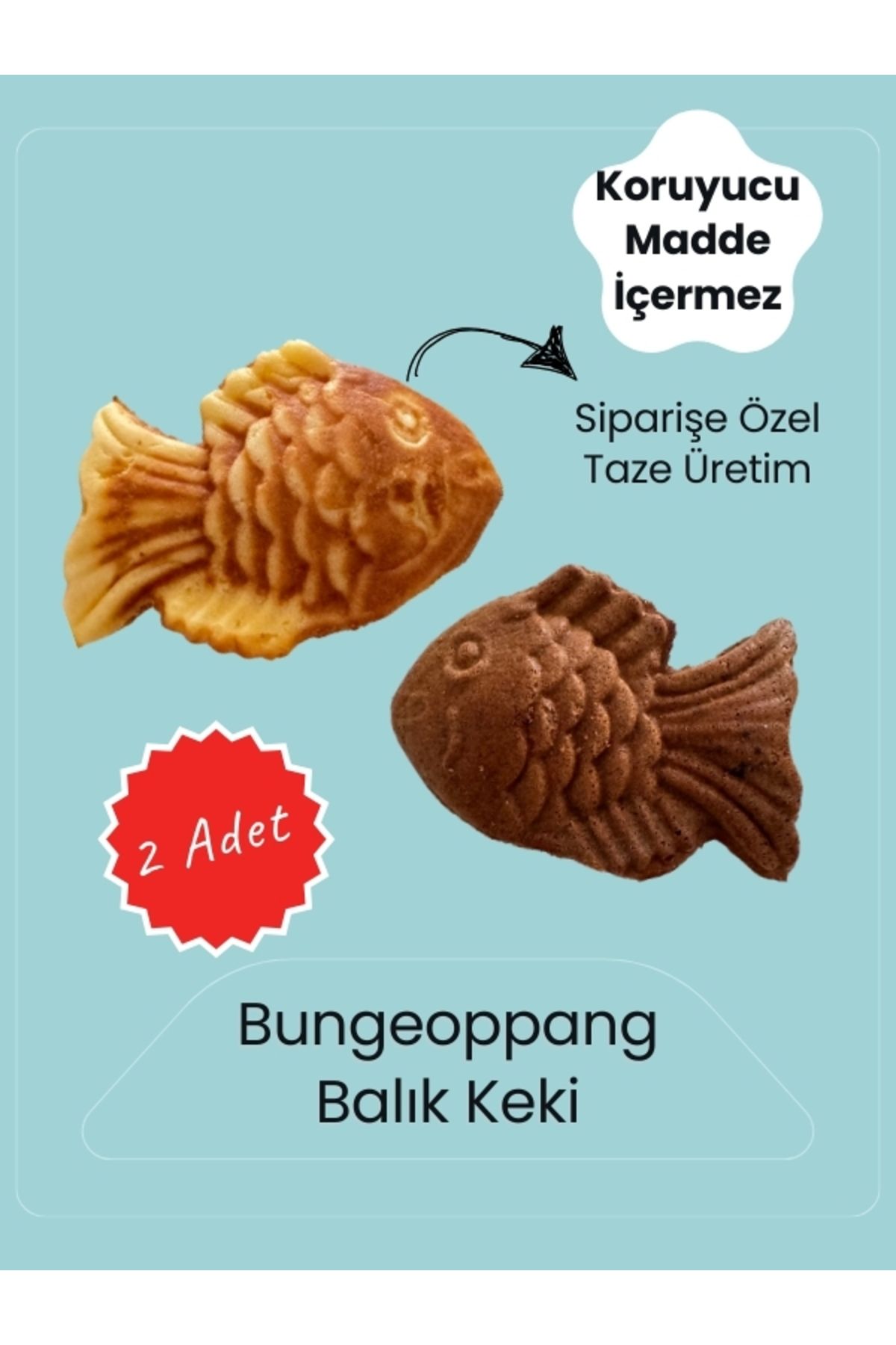 K Bap Food Bungeoppang 2 Adet Karışık - Kore Tatlısı