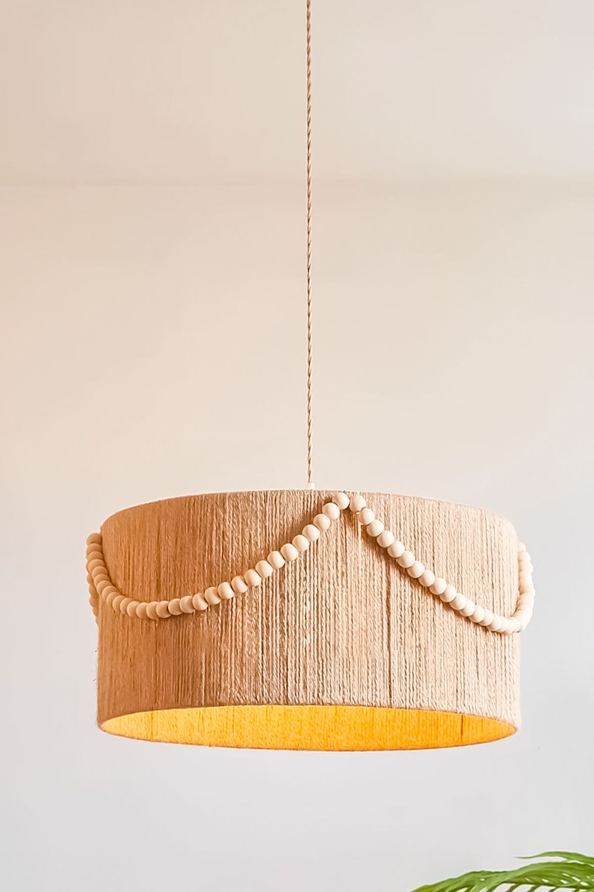 NYLife-Rustic Bohemian Chandelier - Beaded Wicker 2