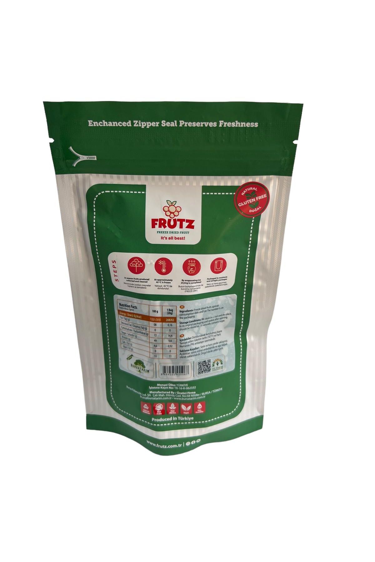 frutz (20GR) - Kayısı - Freeze Dry Kuru Meyve Cipsi