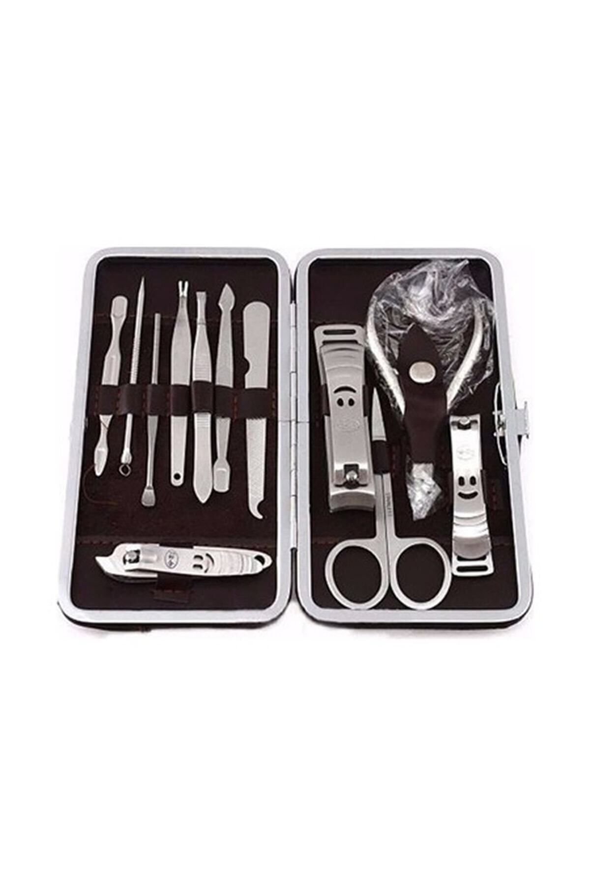 KAİZEN Manikür Pedikür Seti 13 Parça Tırnak Bakımı Tırnak Makası Set Full Profesyonel Törpü
