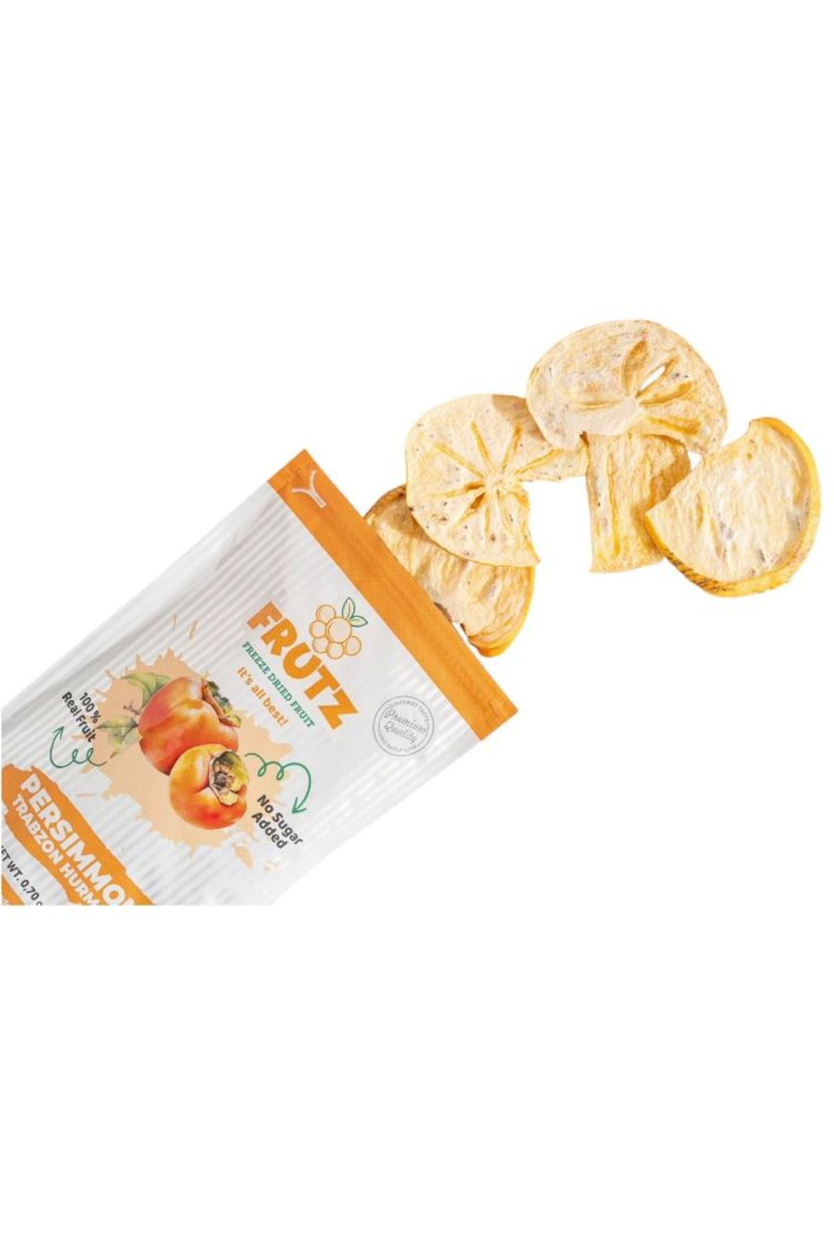 frutz (20GR) - Trabzon Hurması - Freeze Dry Kuru Meyve Cipsi