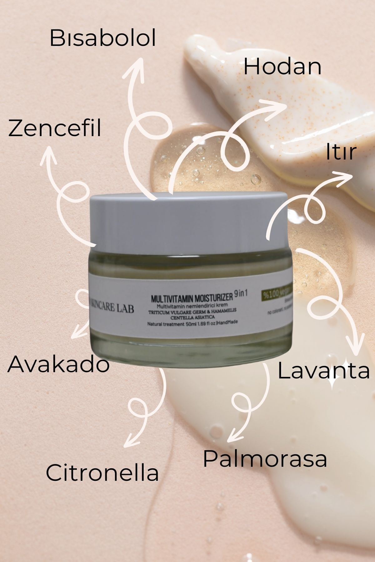 Lasoro Bio Skincare Lab Multivitamin Bitkisel Kolajen Içeren