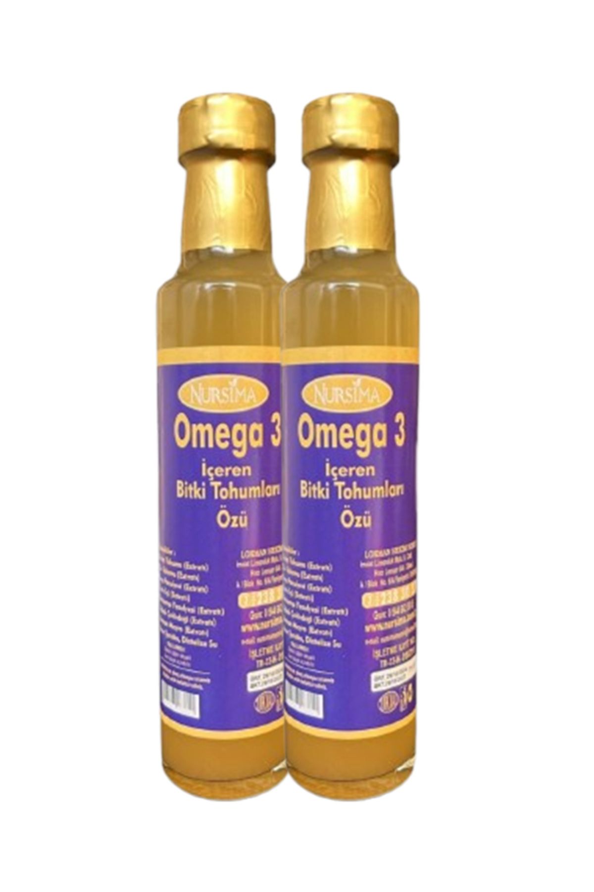 Nursima Omega 3 Bitki Tohumları Özü 250 ml, 2 ADET