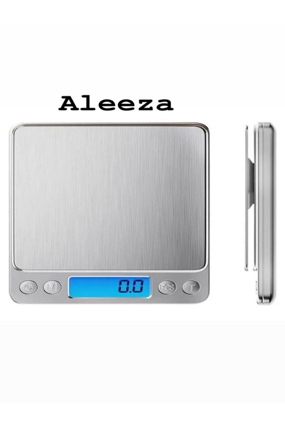 Aleeza 1 Gr Hassasiyetli Lüx 2kg Dijital Mutfak Terazisi Paslanmaz Çelik Mutfak Ölçüm Terazisi Hassas Tart