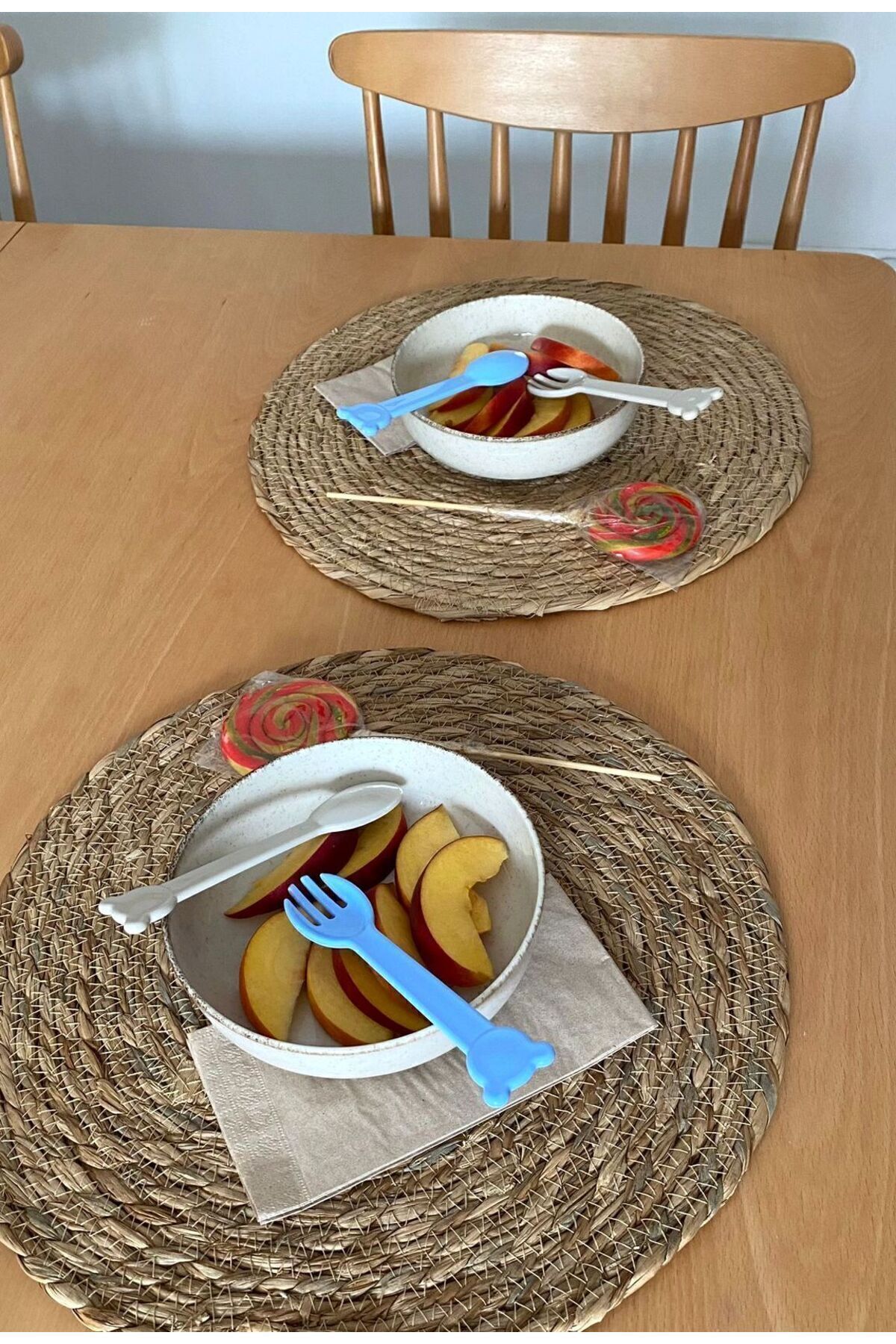 ZM HOME Bebek Ek Gıda Başlangıç Mama Seti, Bebek Çatal Kaşık, Bebek Yemek Tabağı Seti fotoğrafı 4 (önizleme)