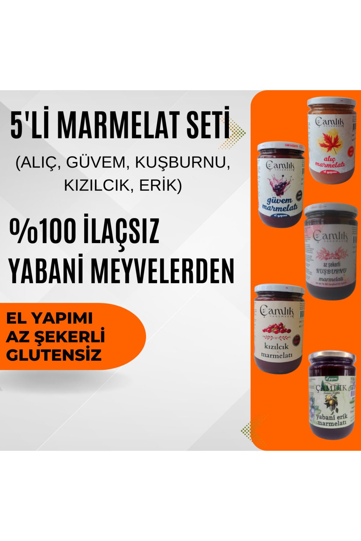 ÇAMLIK 5'li Marmelat Seti (750 GR*5 ADET)