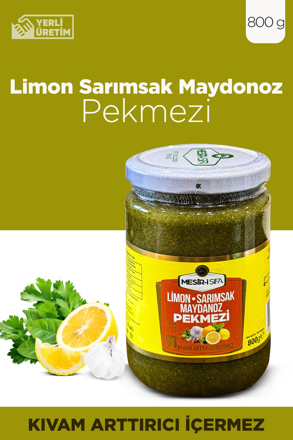 Mesirişifa Limon Sarımsak Maydonoz Pekmezi 800g