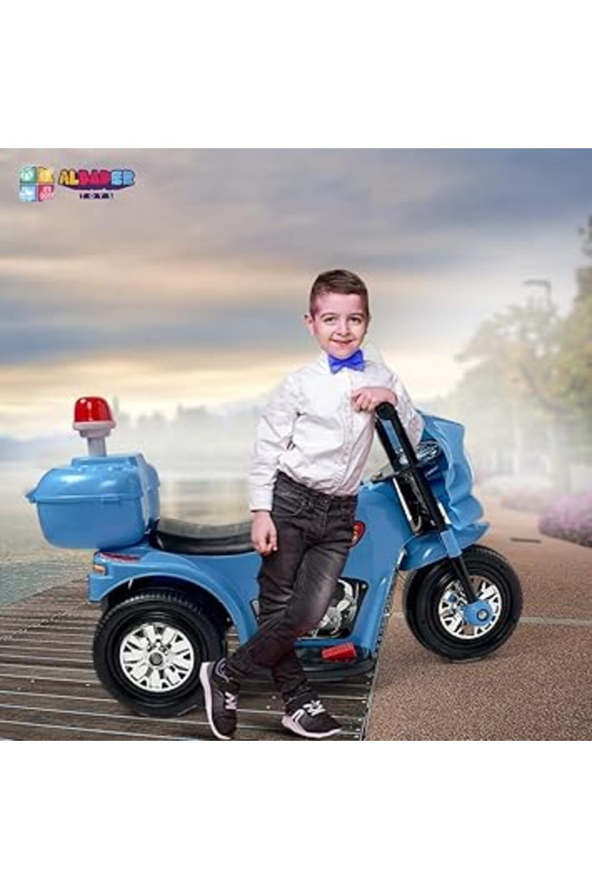 ALBADER-Electric Motorcycle, Kids Ride On Motorcycle With 6V Battery, Kids Electric Motorcycle 4