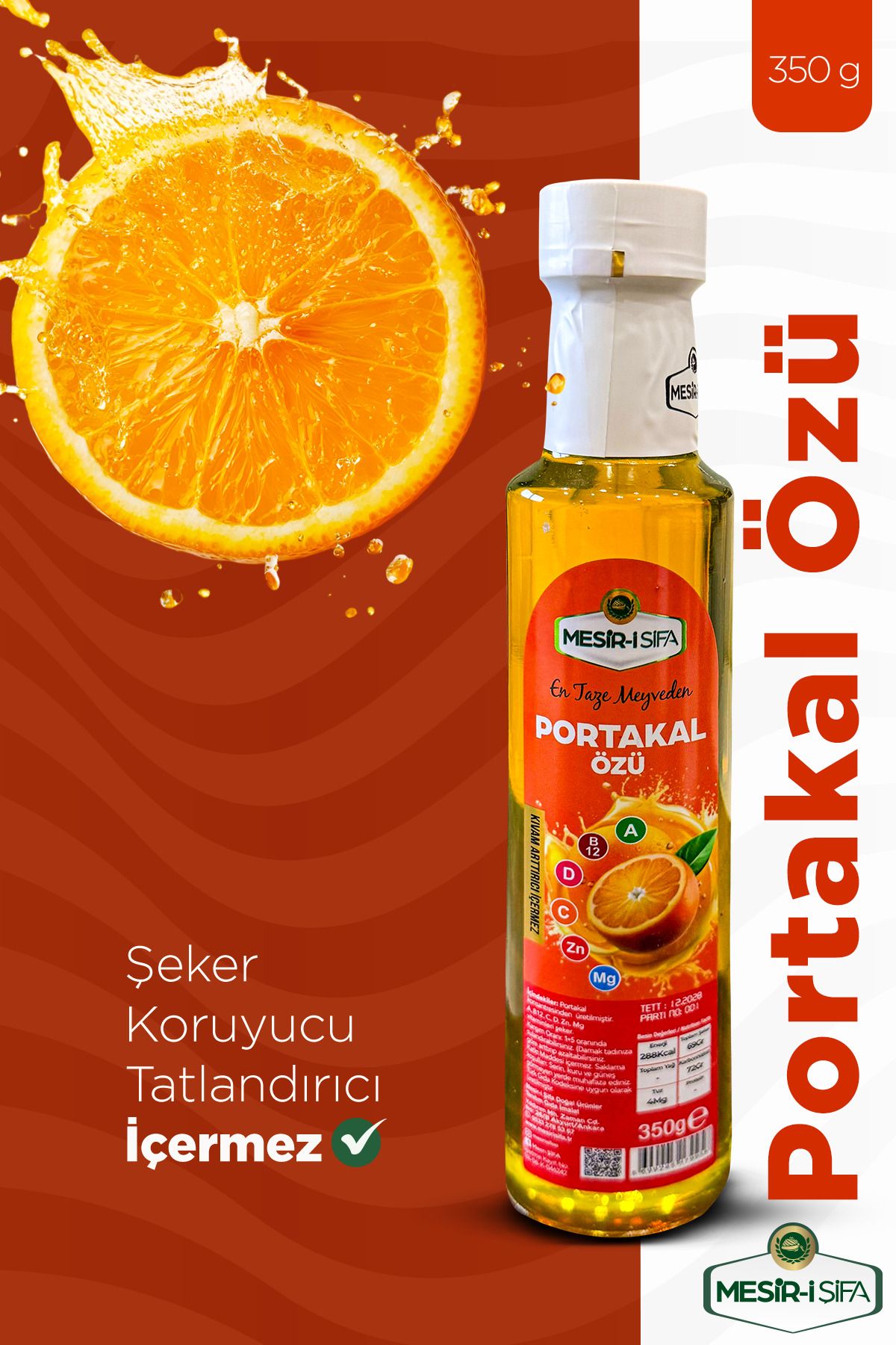 Mesirişifa Portakal Özü 350g