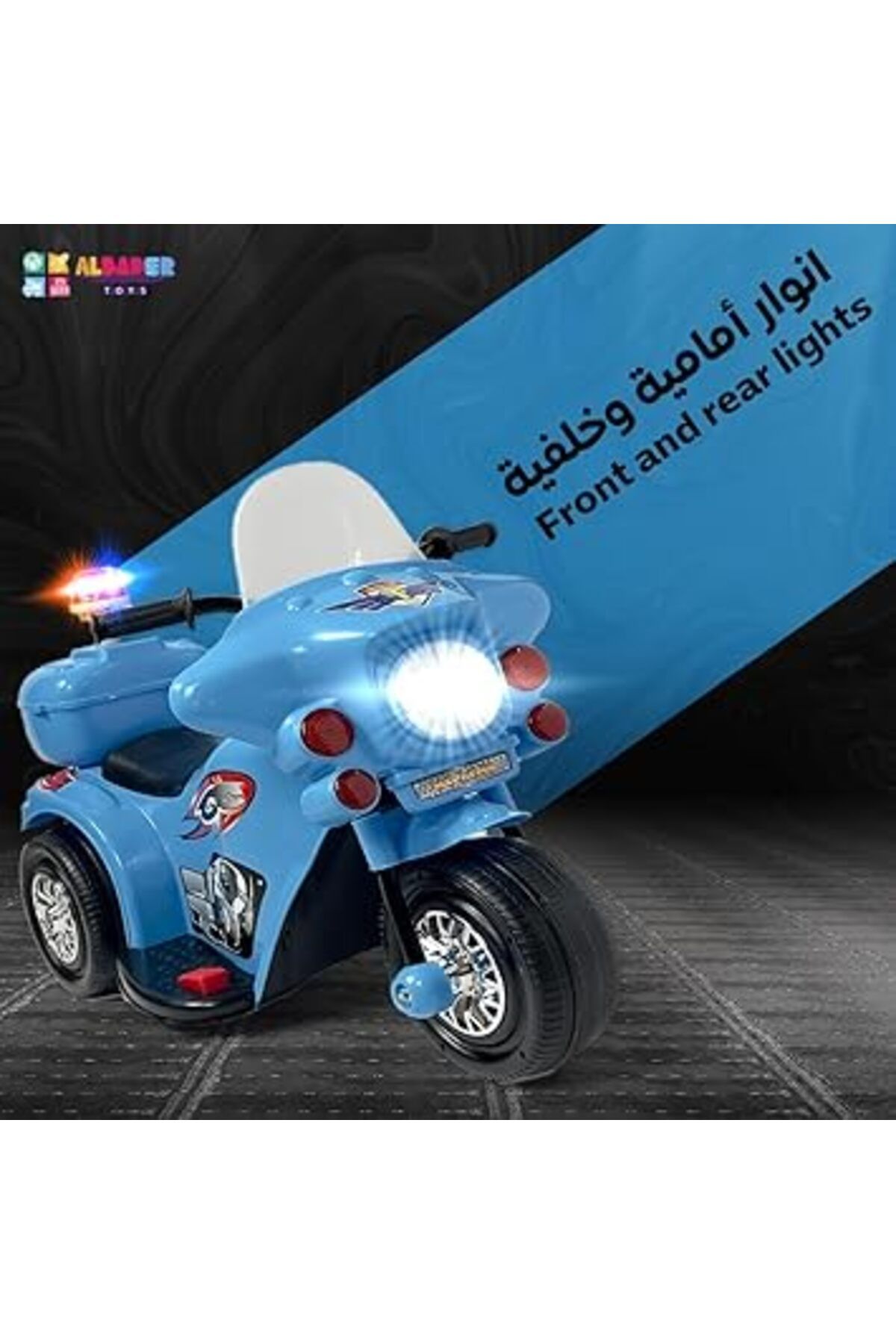 ALBADER-Electric Motorcycle, Kids Ride On Motorcycle With 6V Battery, Kids Electric Motorcycle 5