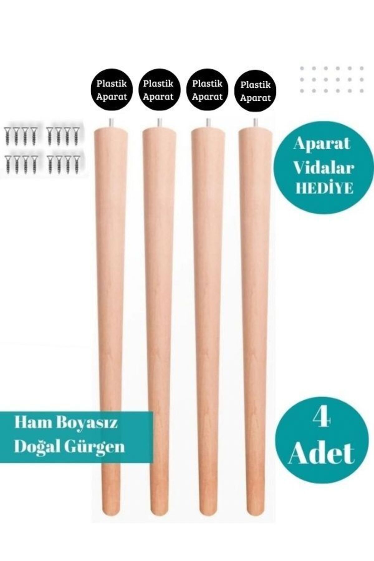 YILMAZ 50 Cm 4 Lük Masa Ve Sehpa Ayak