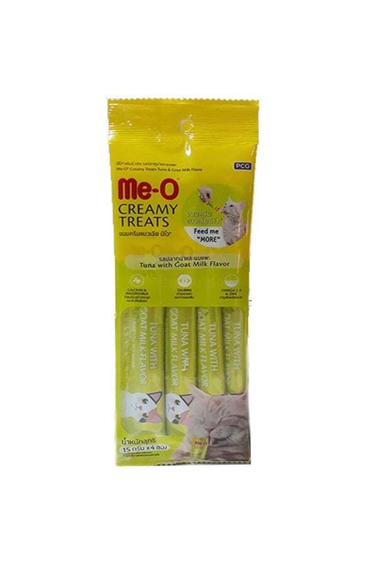 me-o Meo Creamy Ton Balıklı ve Keçi Sütlü Kedi Ödül Maması 4x15 Gr