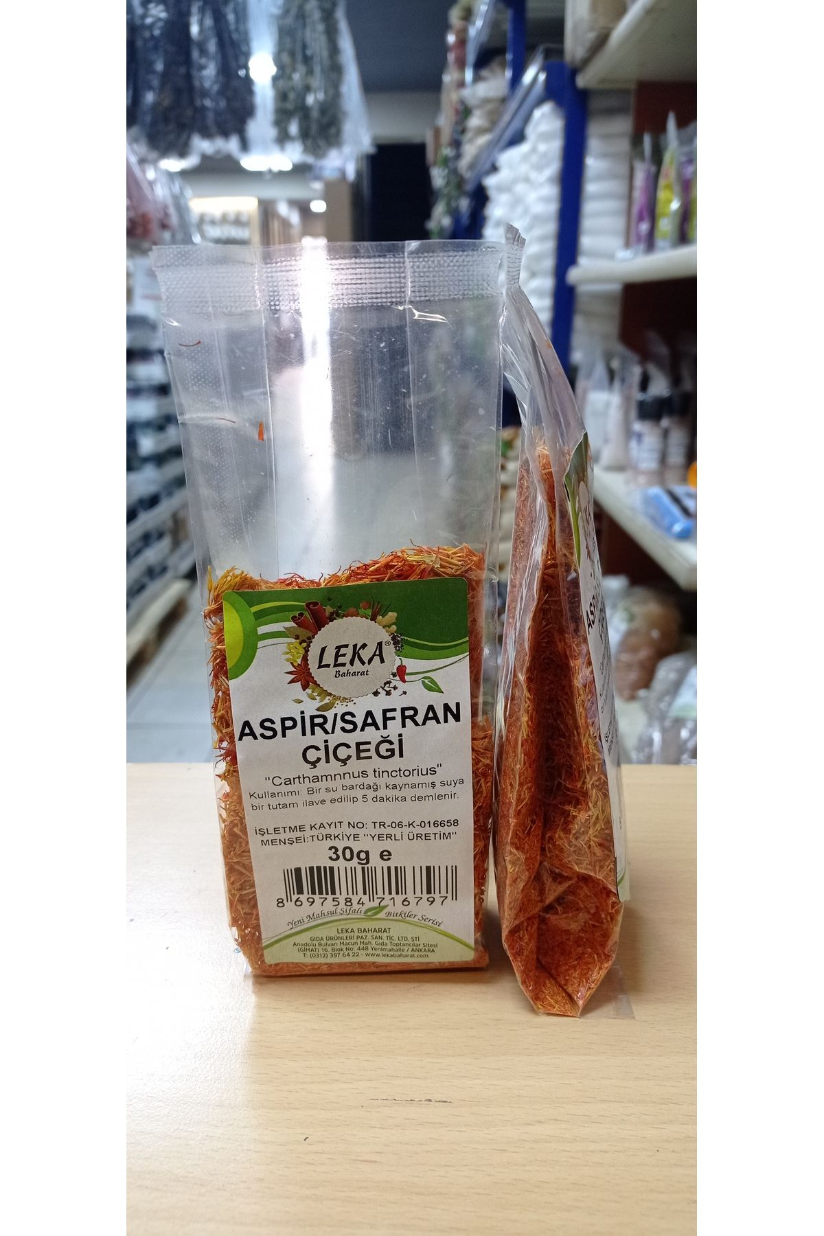 leka baharat Aspir Çiçeği Safran Çiçeği 30 g