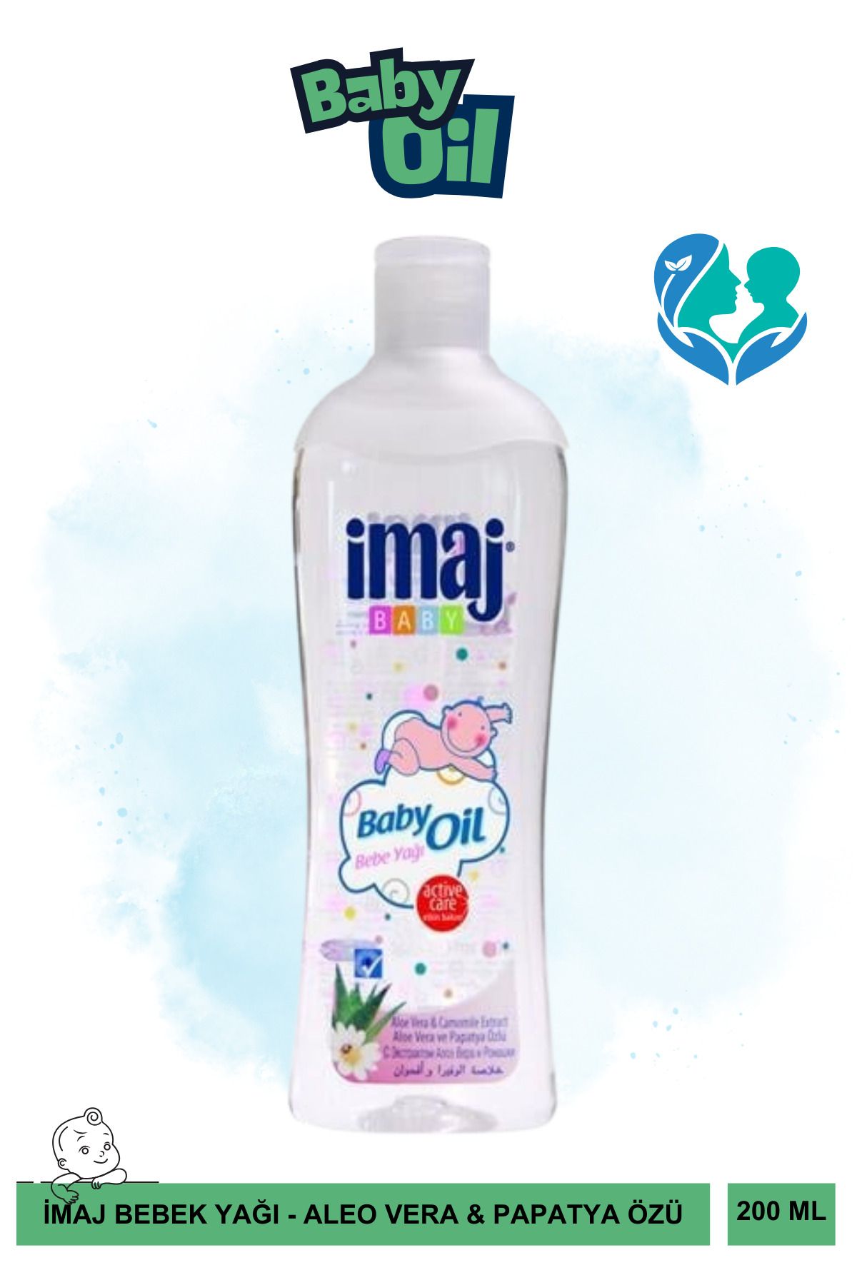 İmaj İmaj Bebek Yağı 200 Ml - Aloe Vera & Papatya Özü