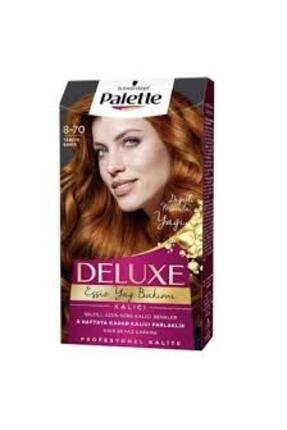 Palette Deluxe 8-70 Tarçın Bakır Zengin Yağ Bakımı Kit Saç Boyası Bakım Maskesi