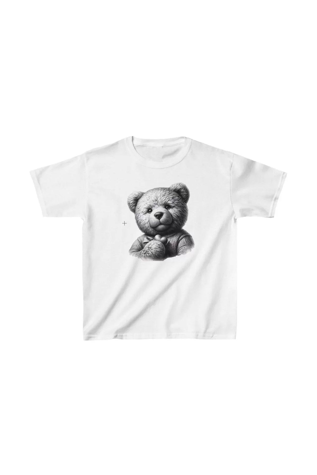 AE Stil Unisex Çocuk Baskılı T-Shirt - Beyaz