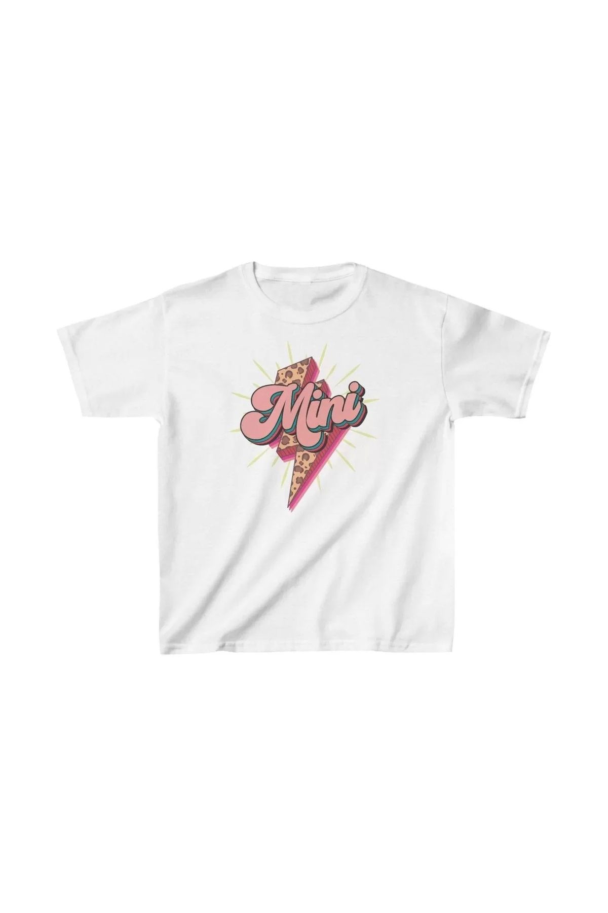 AE Stil Unisex Çocuk Baskılı T-Shirt - Beyaz