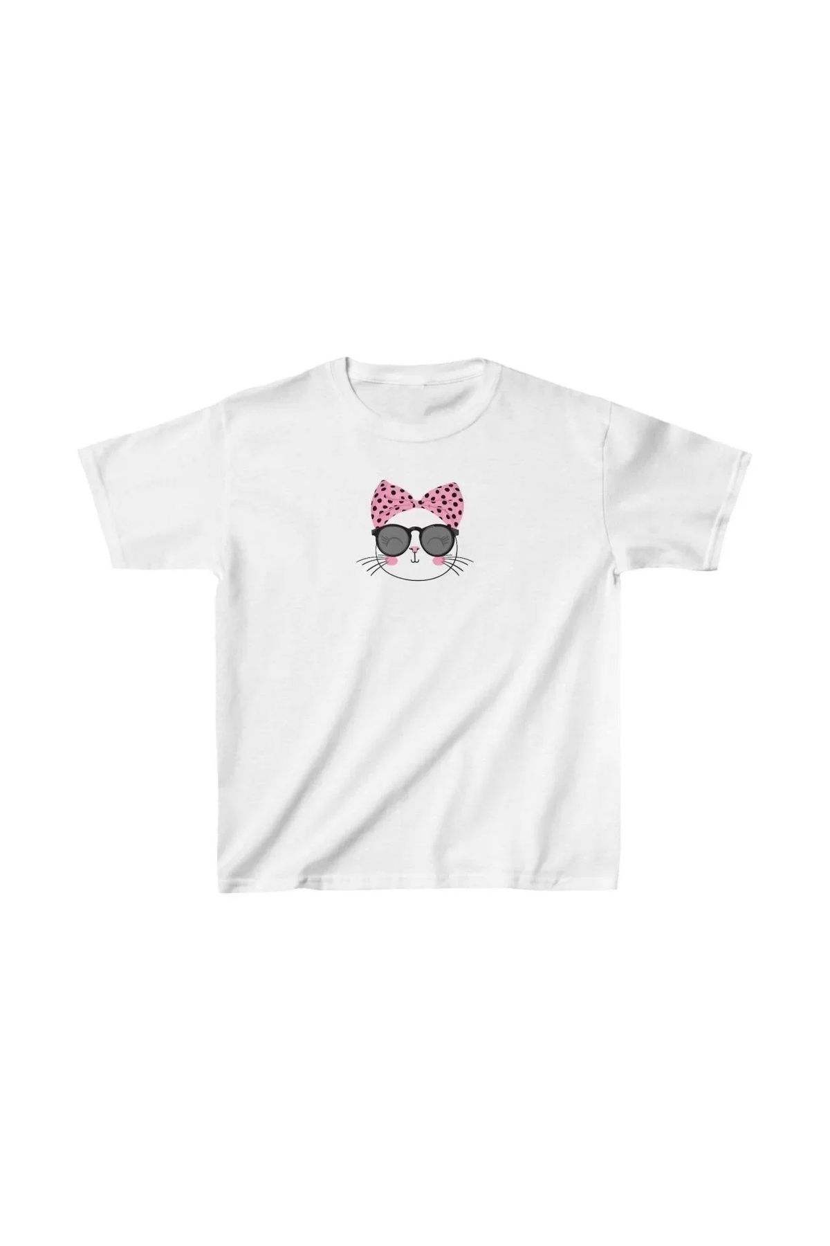 AE Stil Unisex Çocuk Baskılı T-Shirt - Beyaz