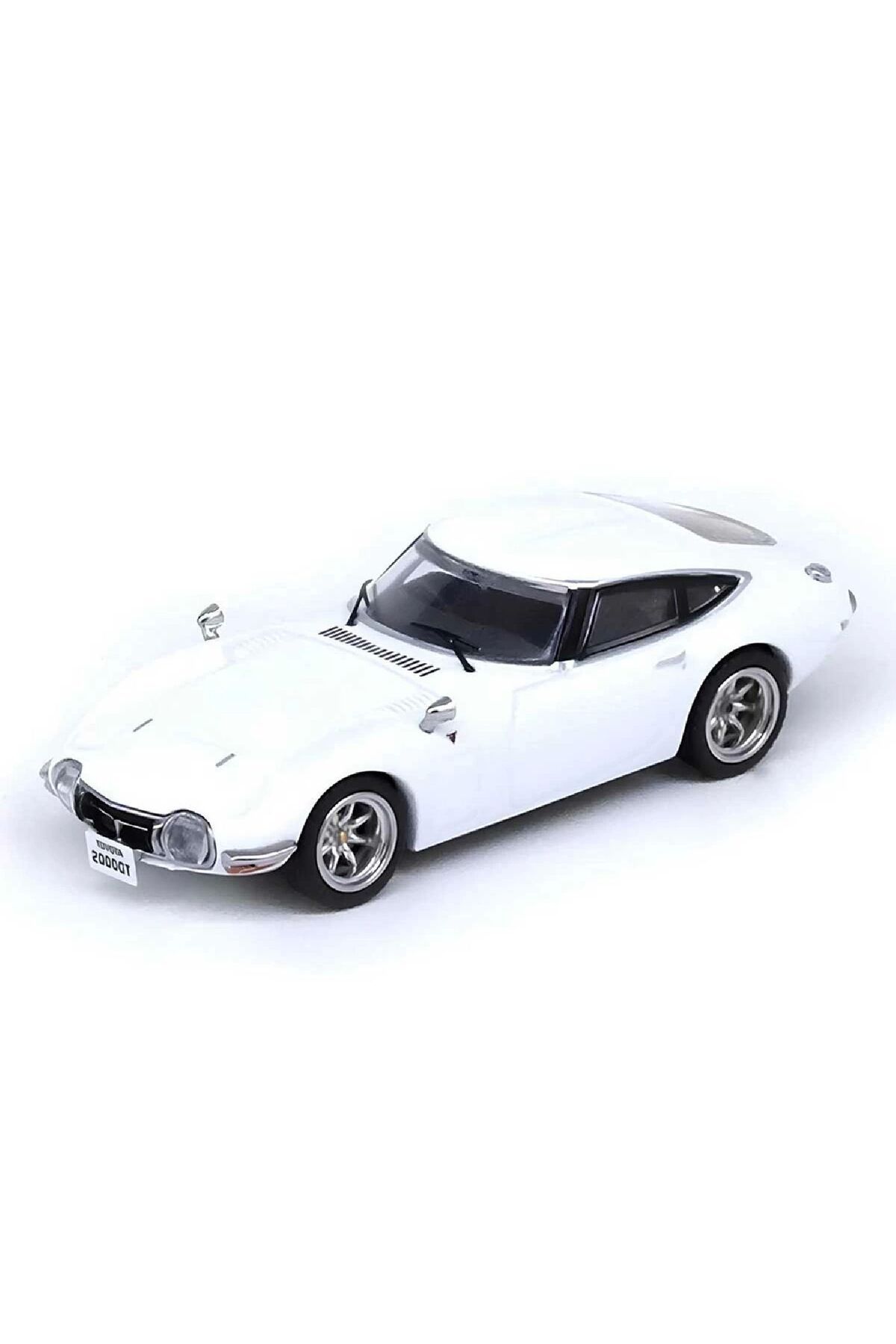 Oyuncakmatik 1:64 Diecast Toyota 2000GT MF10 White Inno Model Araba