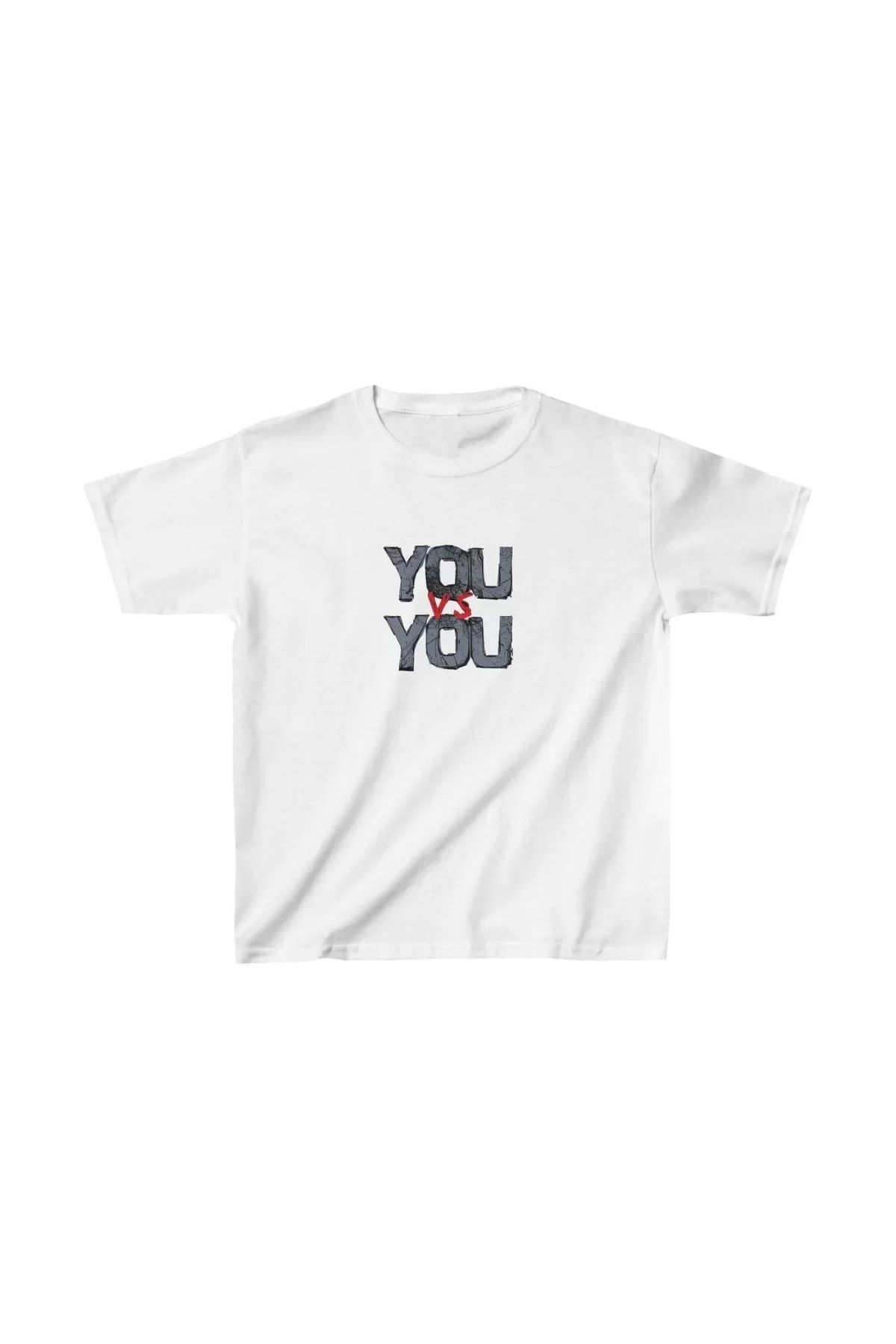 AE Stil Unisex Çocuk Baskılı T-Shirt - Beyaz