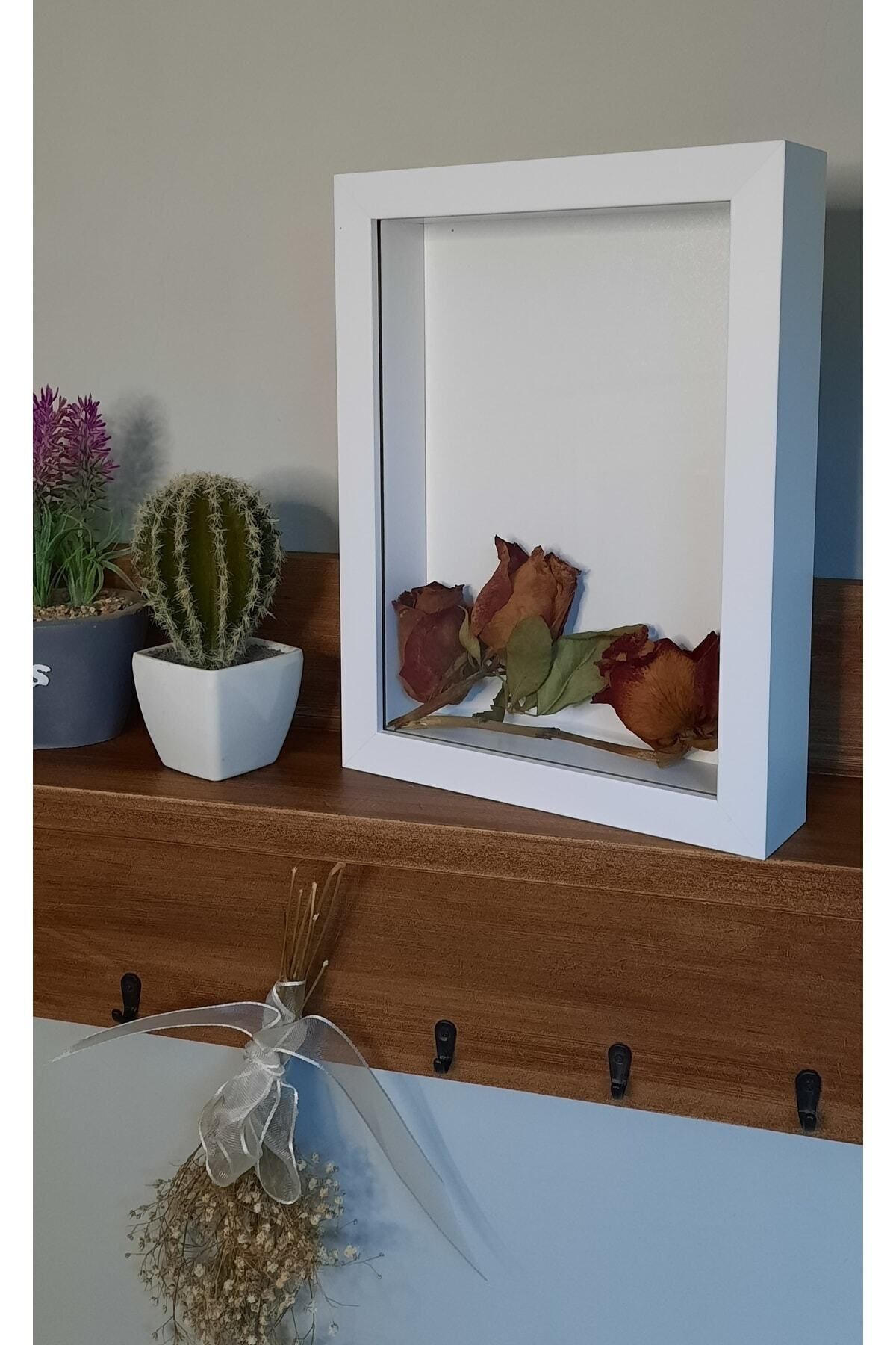 Sevcan sanat atölyesi-18×24×3 Memory Frame Flower Frame Glass Depth Frame 3