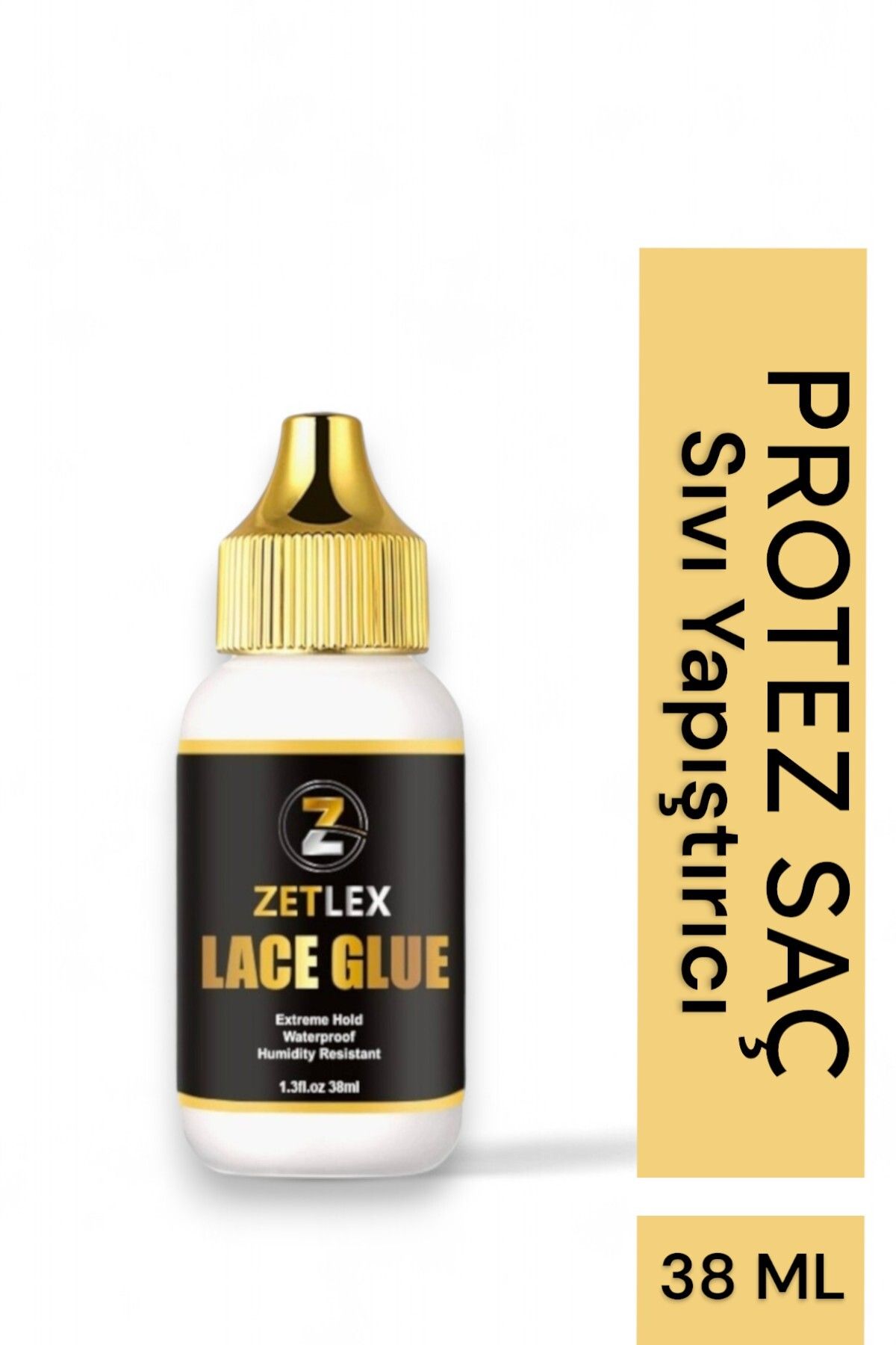 ZETLEX Extreme Hold Lace Glue Protez Saç Yapıştırıcısı 1,3 Fl Oz (38ml)(bantsız kullanılır)