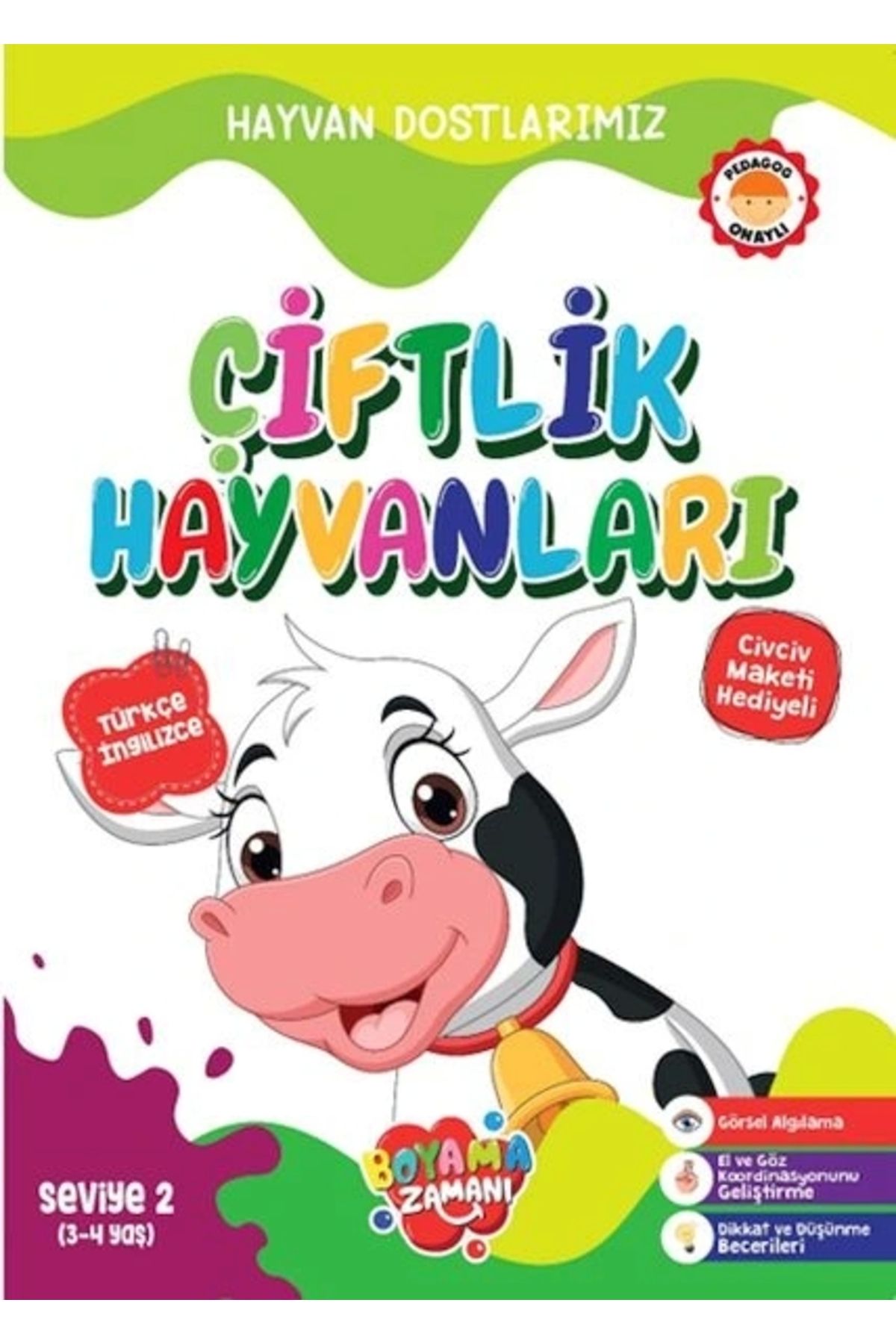 Nar Yayınları Hayvan Dostlarımız - Çiftlik Hayvanları Seviye 2  (3-4 Yaş)