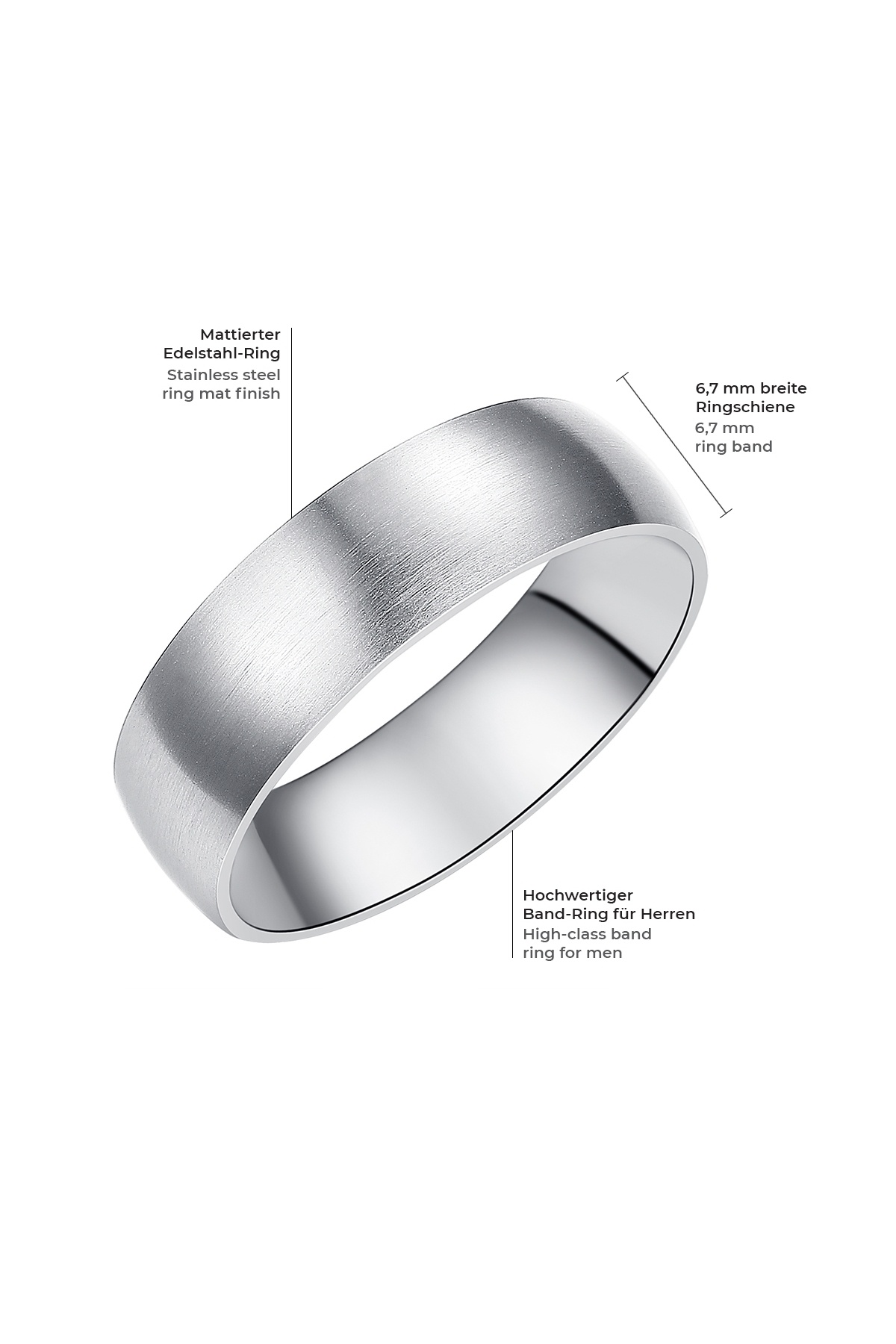True Rebels-Edelstahlring Ring Edelstahl 2
