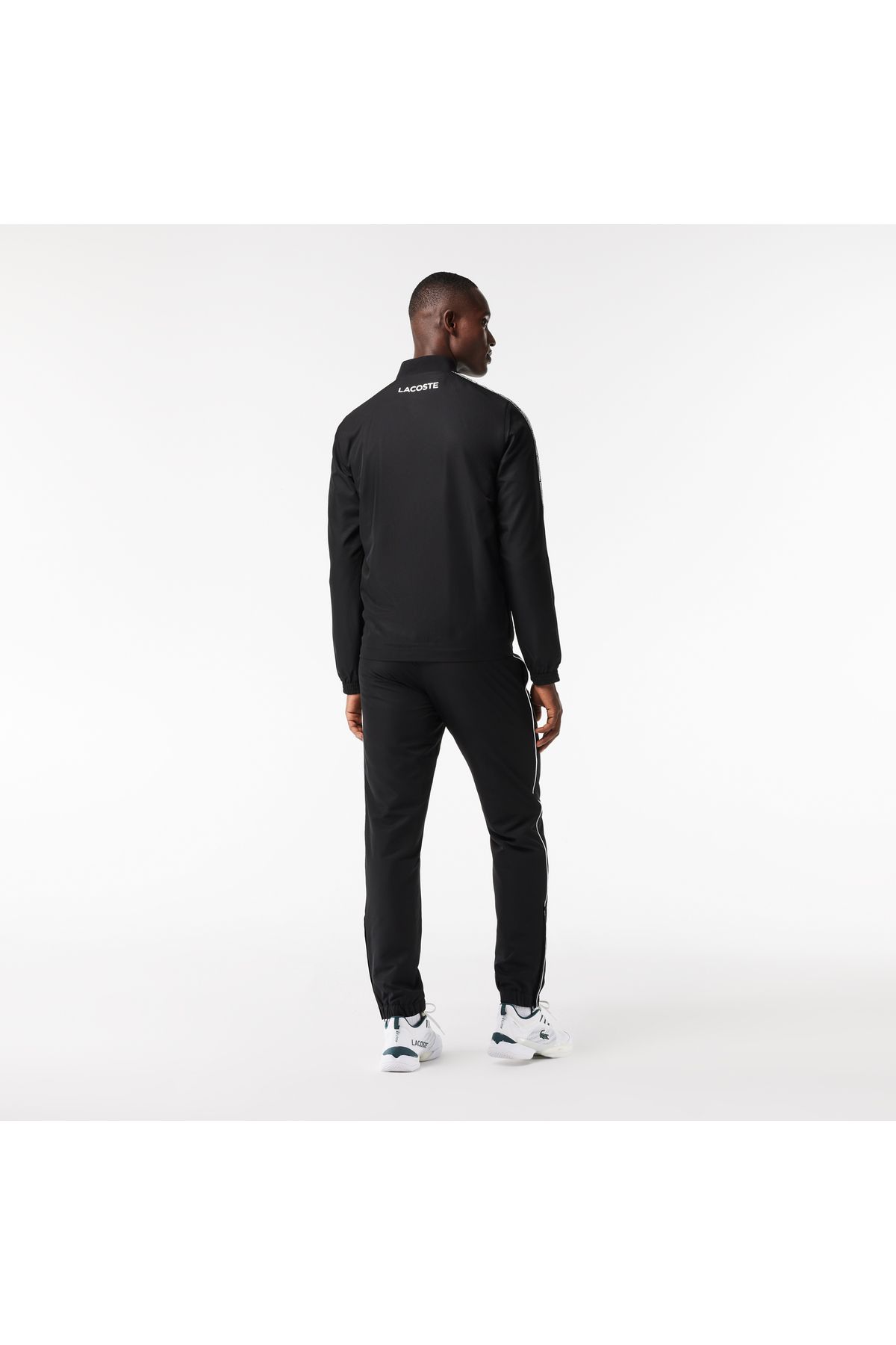 شلوار گرمکن مشکی مردانه آستین بلند و مناسب ورزشی Lacoste