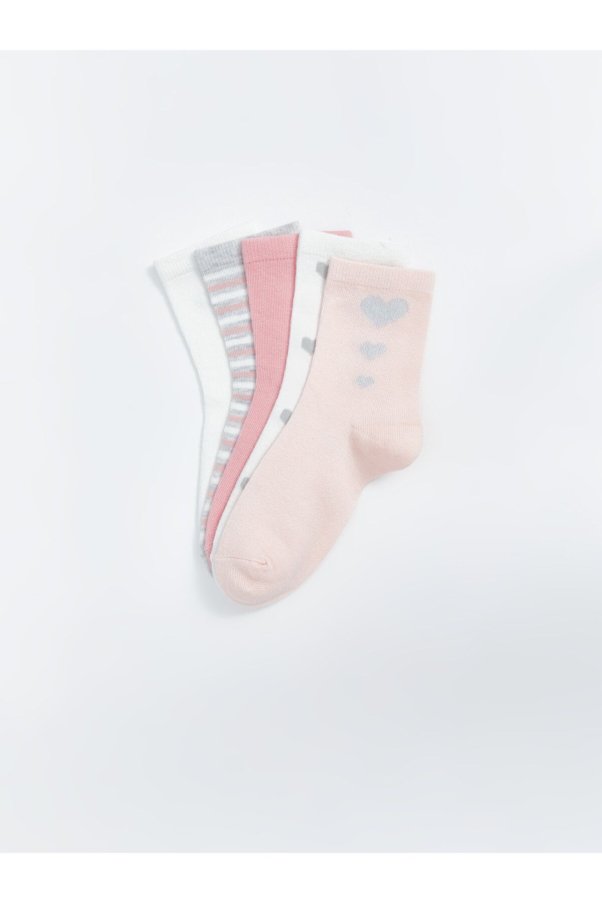 LC Waikiki-Girl's Patterned Socks - Pack of 5 2