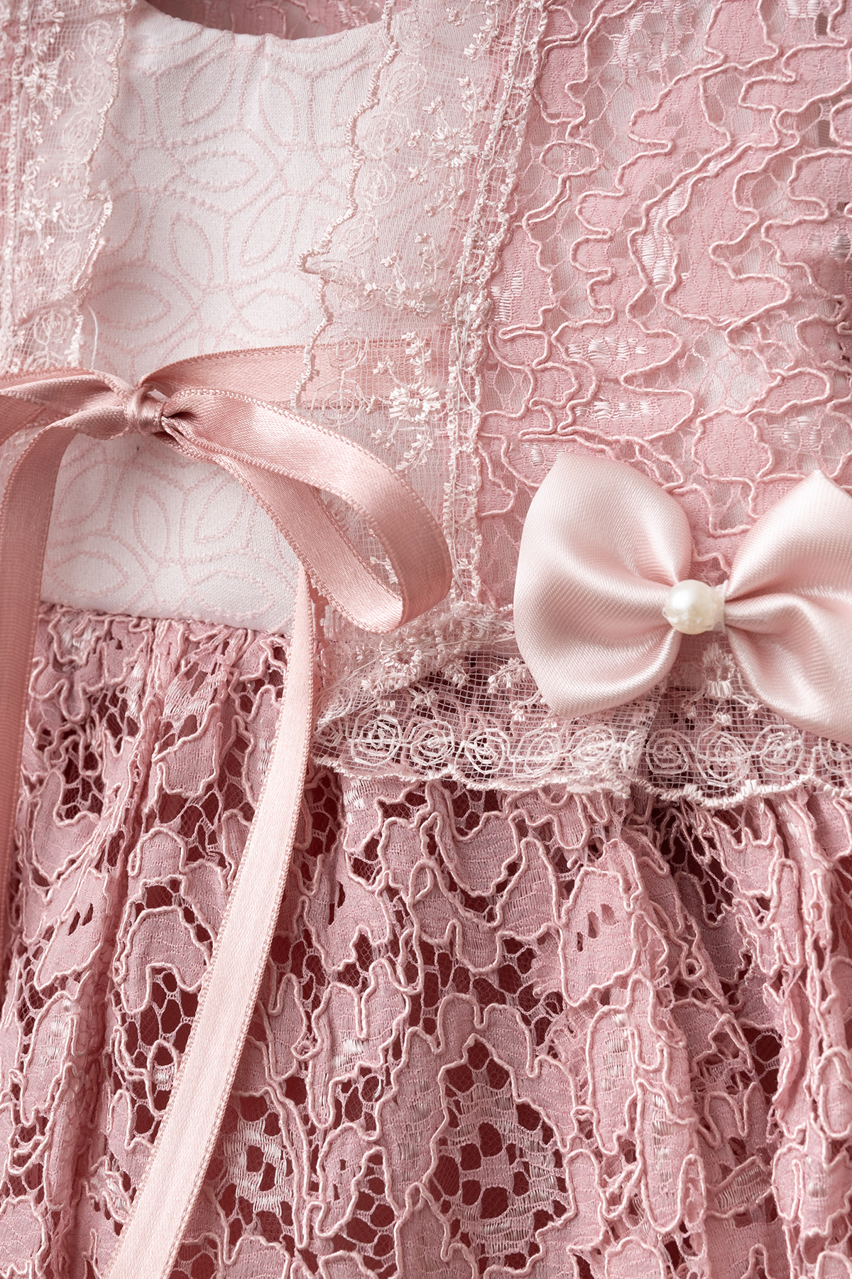 Petite Ponpon Baby Yeni Model Kız Bebek0-6Ay Yenidoğan Elbise 6'Lı Mevlütlük Set Bolerolu Fransız Dantelli Elbise mt334 fotoğrafı 3 (önizleme)