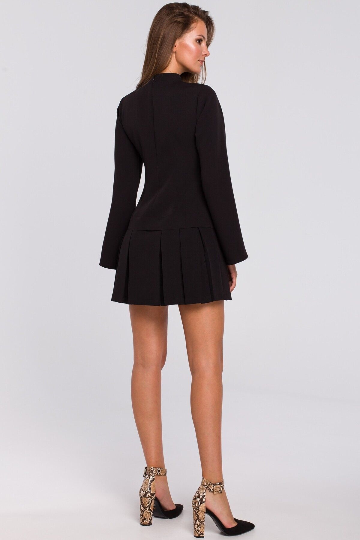Makover-Dress with inverted pleats at the bottom 2
