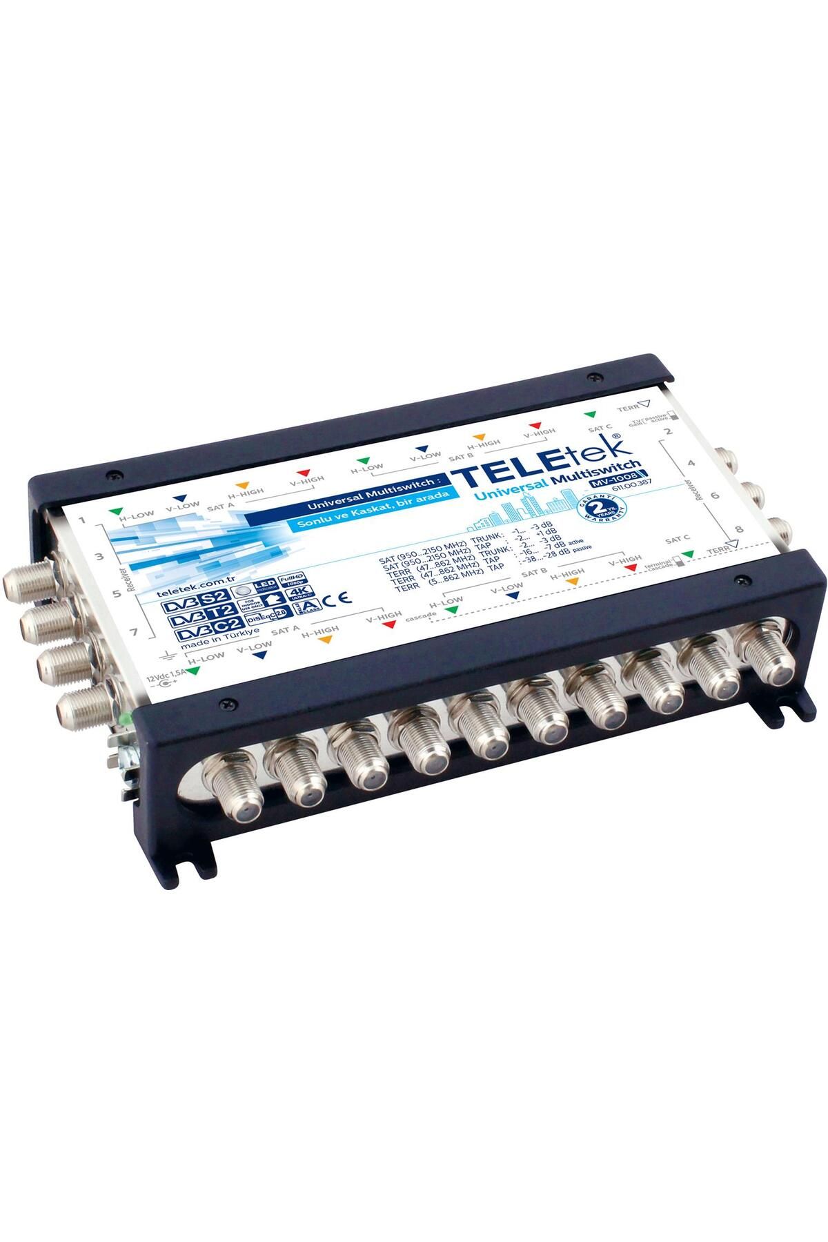 Teletek MV-1008 8 abone merkezi sistem santrali