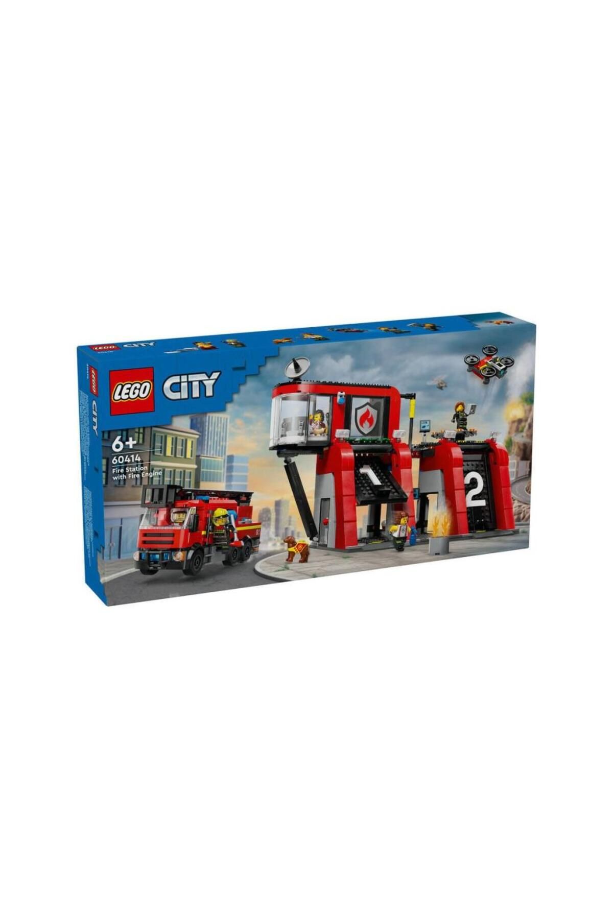 gcaksesuar 60414 LEGO® City İtfaiye Kamyon ve İtfaiye Merkezi 843 parça +6 yaş