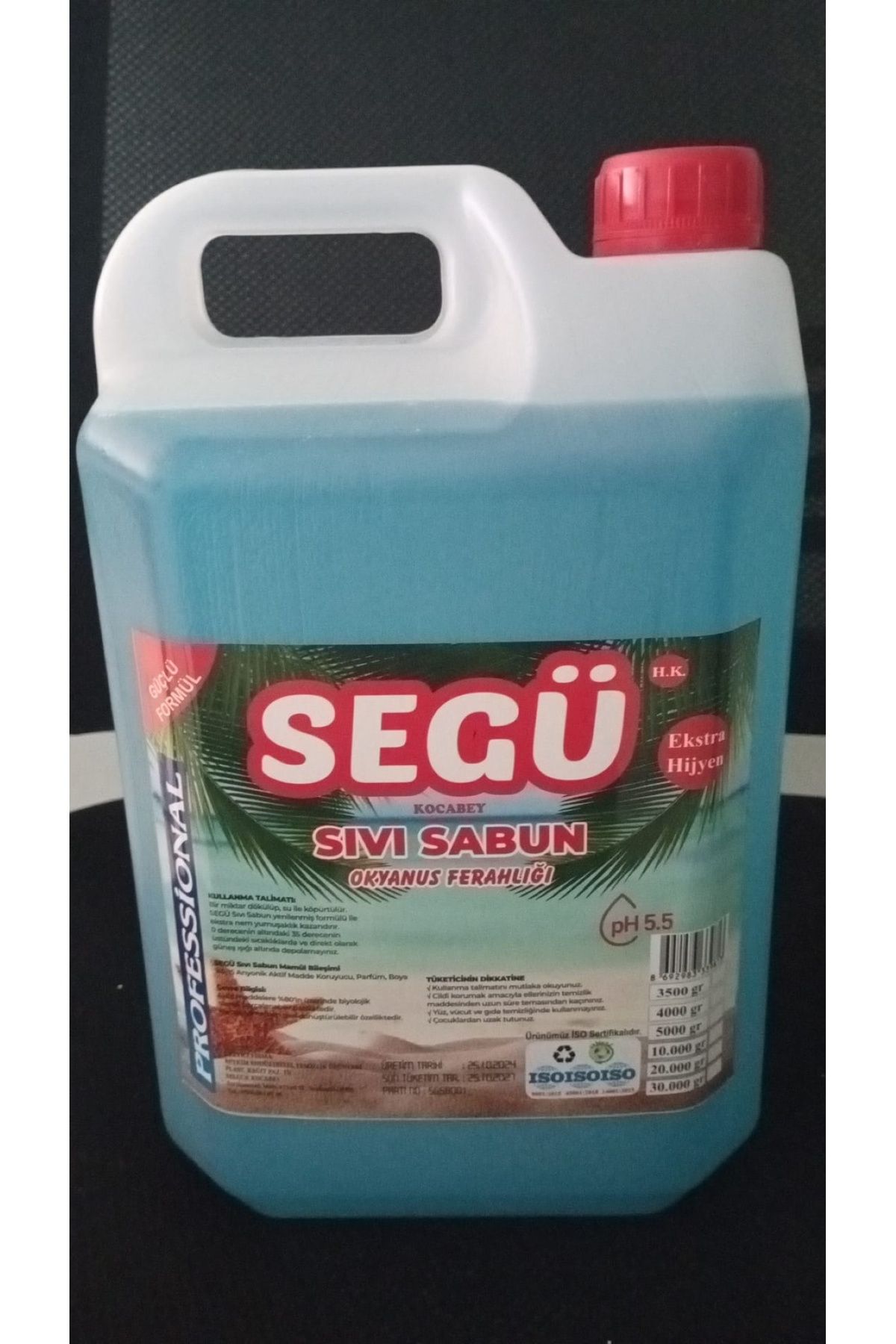 SEGÜ 5 lt/5 kg okyanus ferahlığı sıvı el sabunu