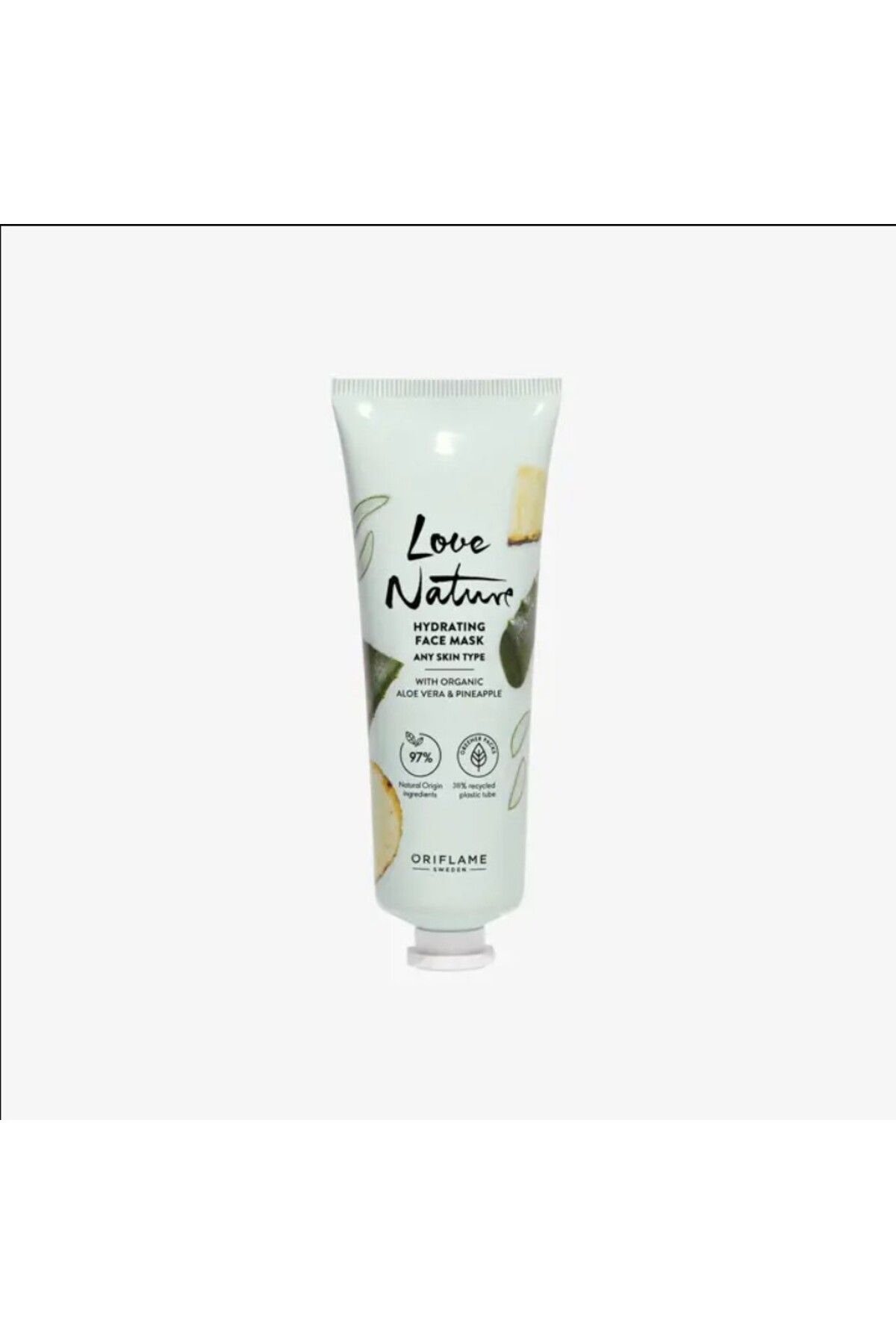 Oriflame Love Nature Organik Aloe Vera ve Ananaslı Nemlendirici Yüz Maskesi